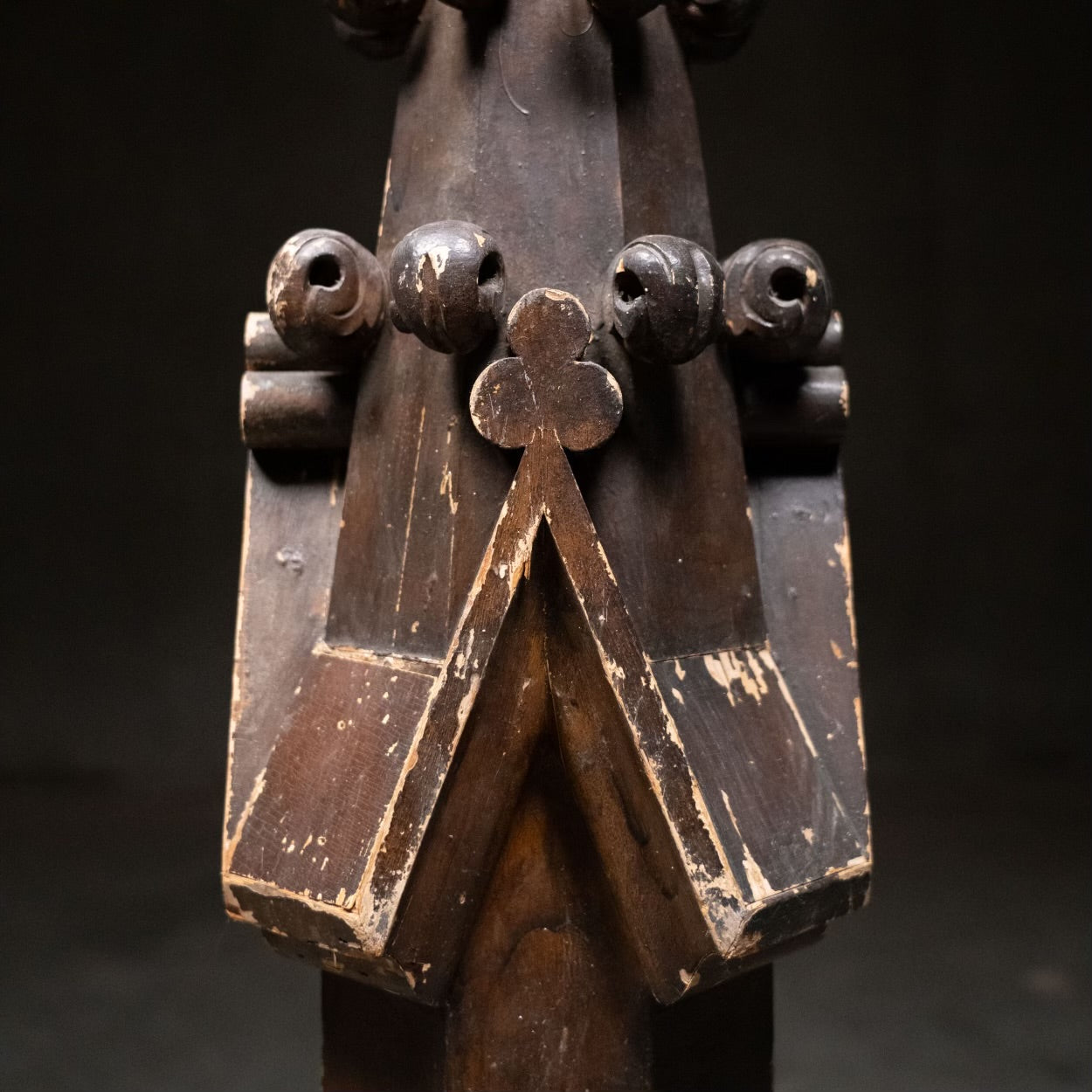 1890 Wooden Carved Church Architectural Finials