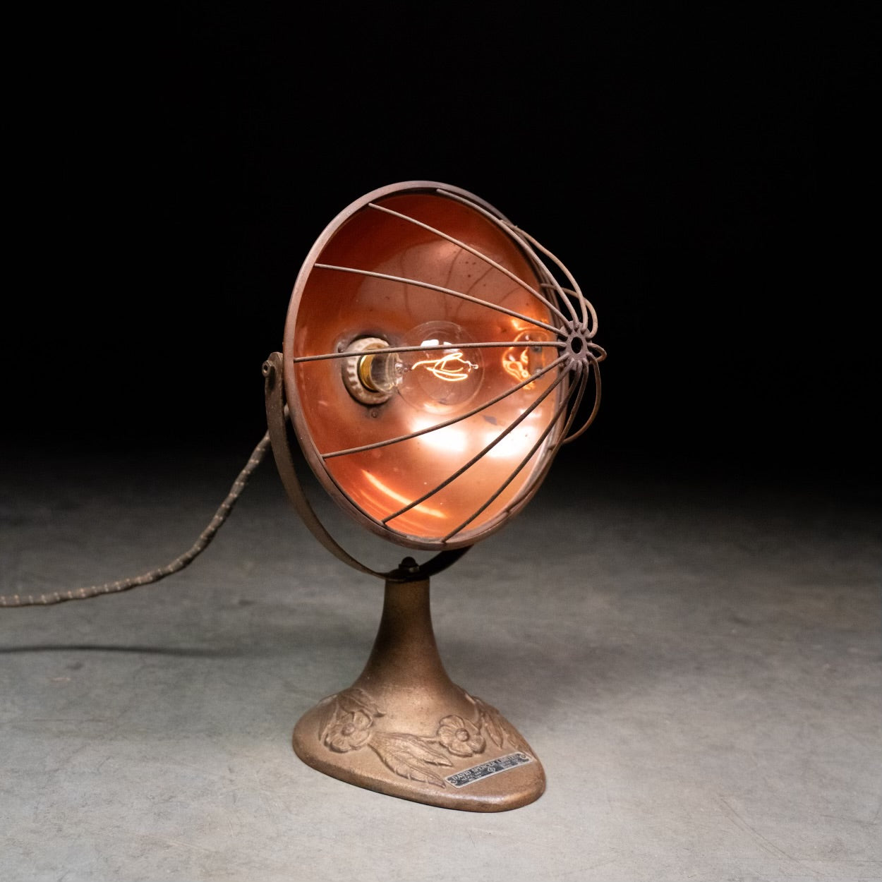 Circa 1920s Small Unique Table Lamp