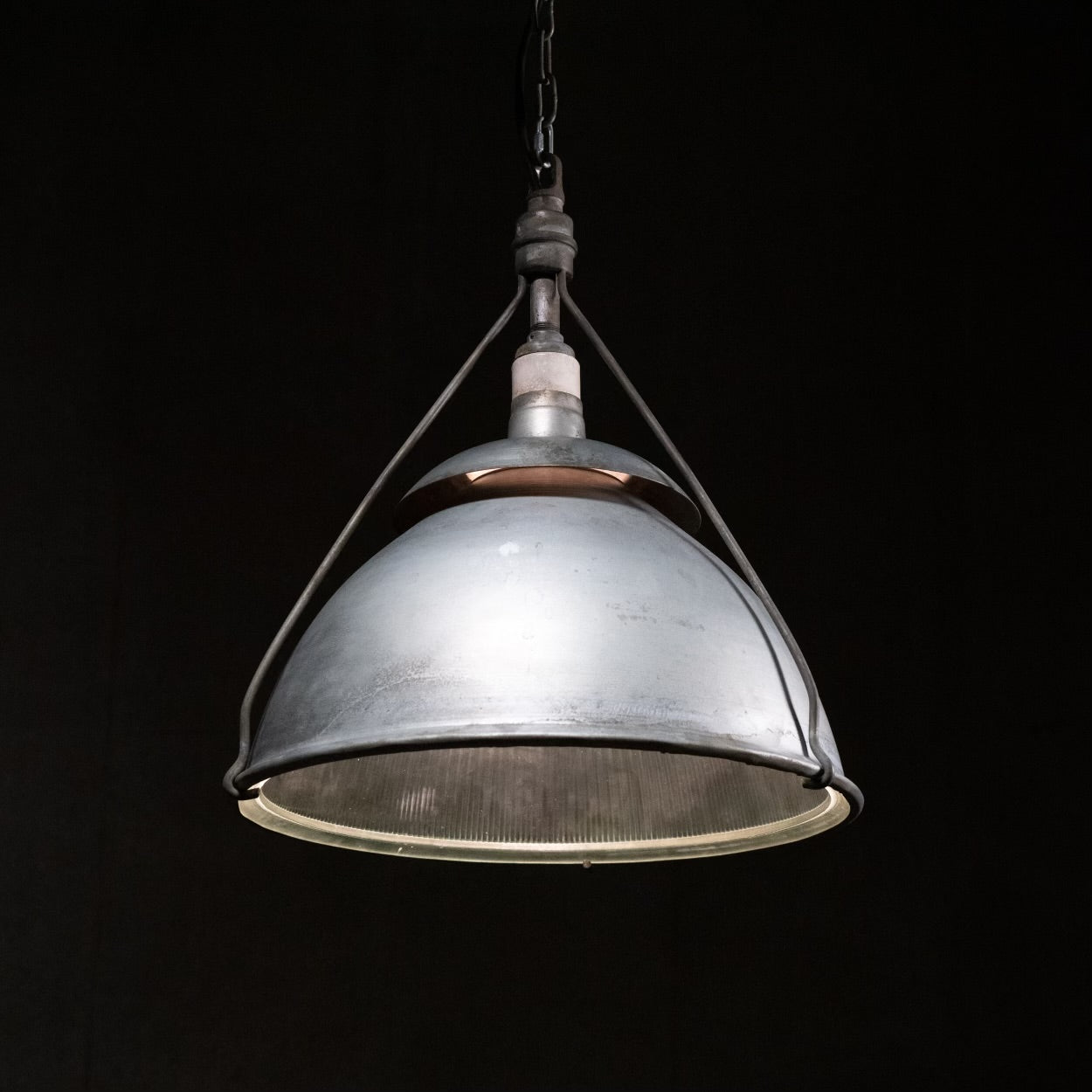 1930 Large Holophane Industrial Pendant Lights