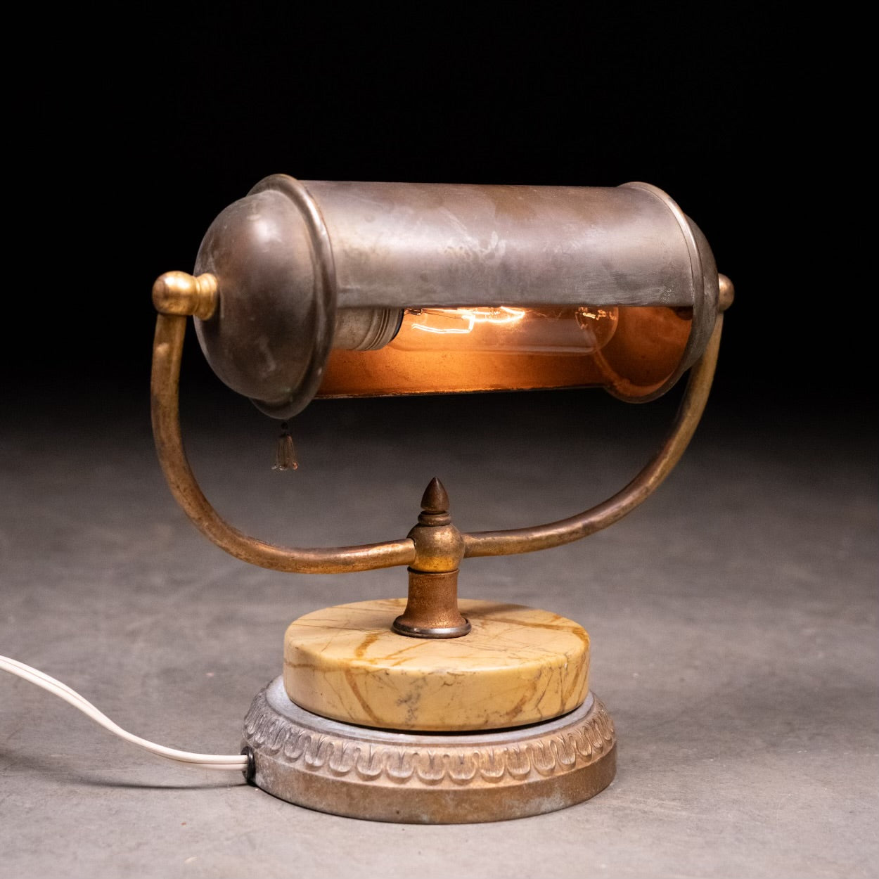 1930 small directional brass desk lamp – Scott Landon Antiques and Interiors