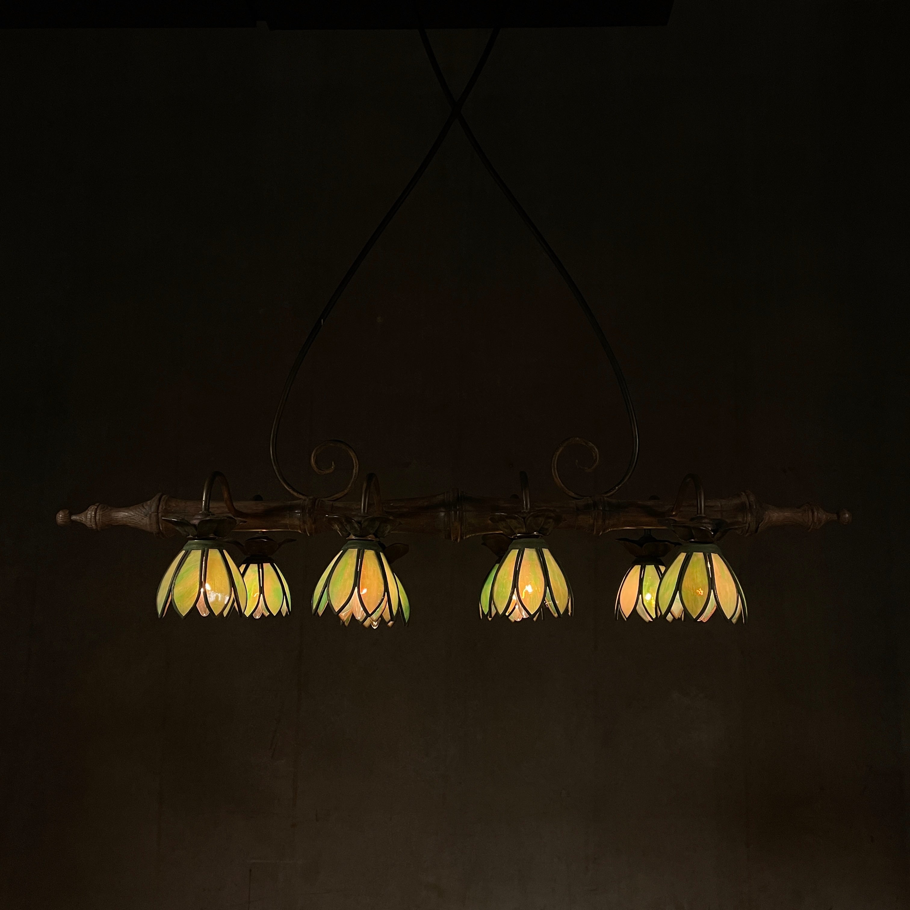 1950 Italian 8 Light Chandelier