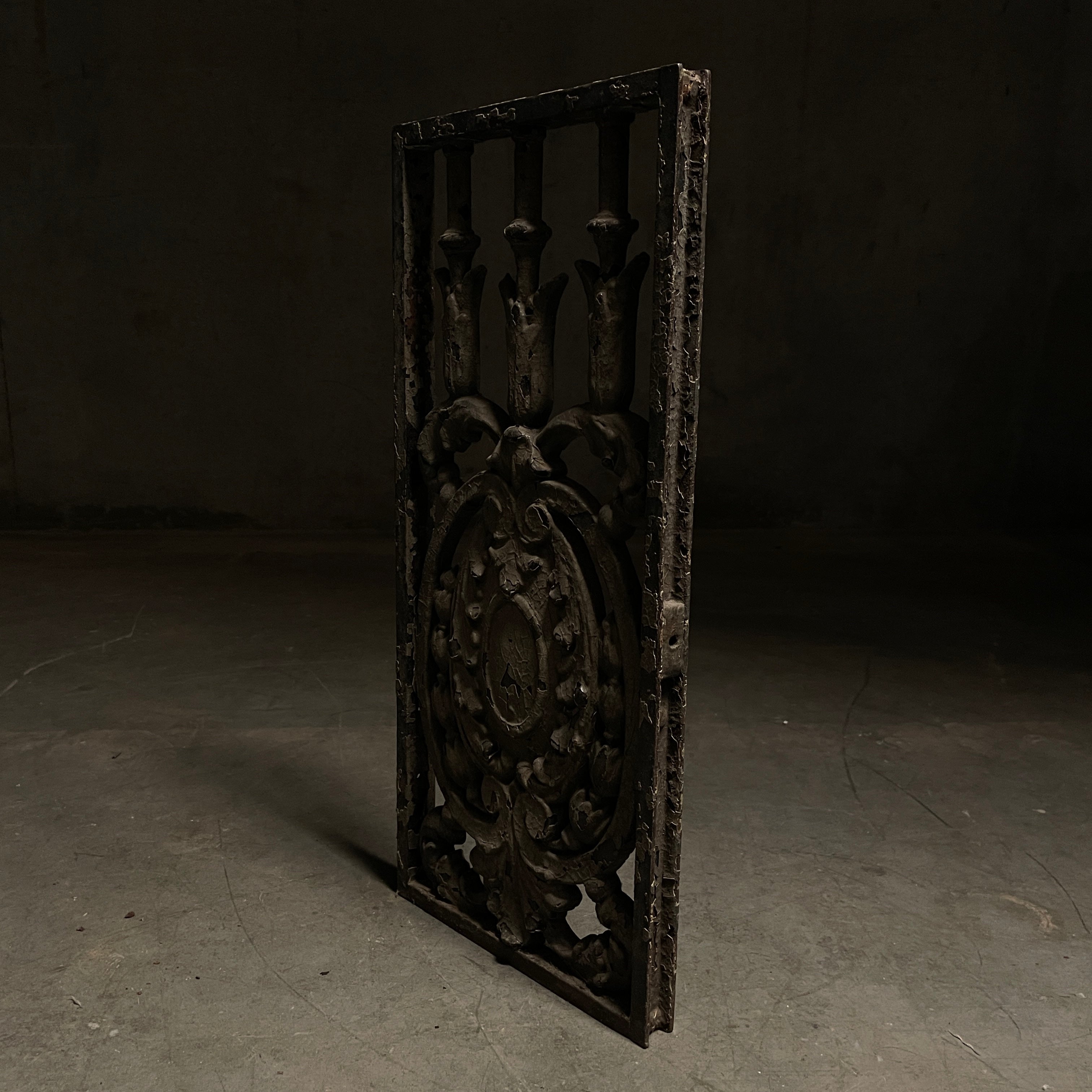 1880 Decorative Iron Panel