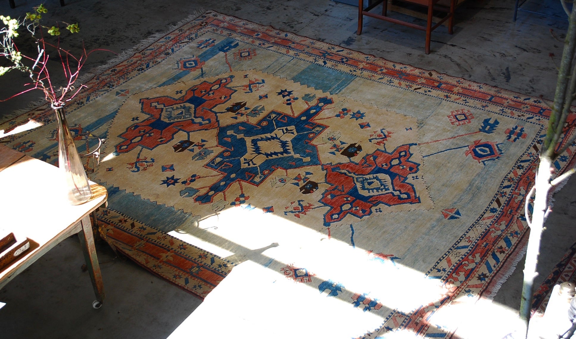 1970's Turkish Modern Hand Made Transitional Area Carpet | Scott Landon Antiques and Interiors.