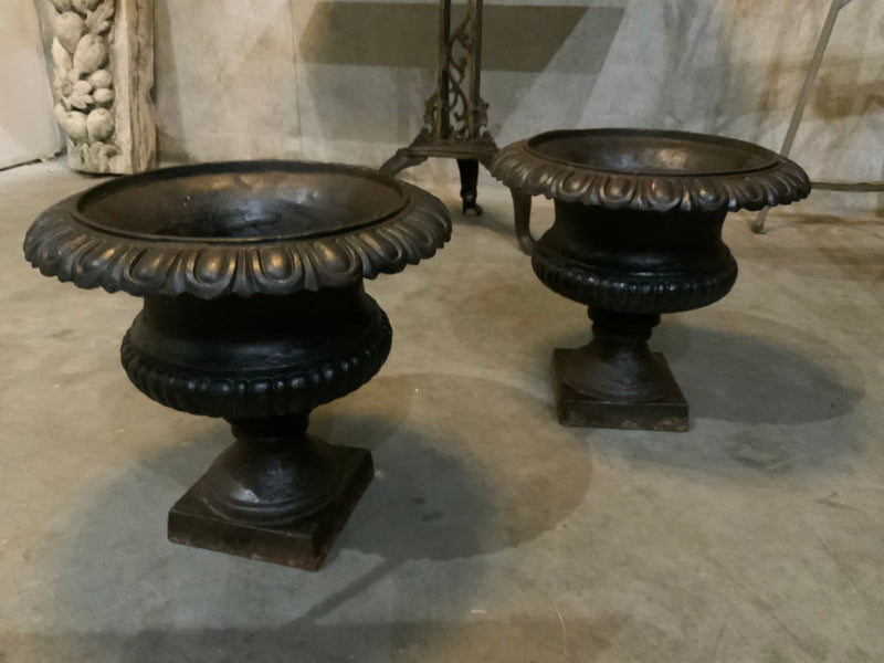 19th century  cast iron French garden planters | Scott Landon Antiques and Interiors.