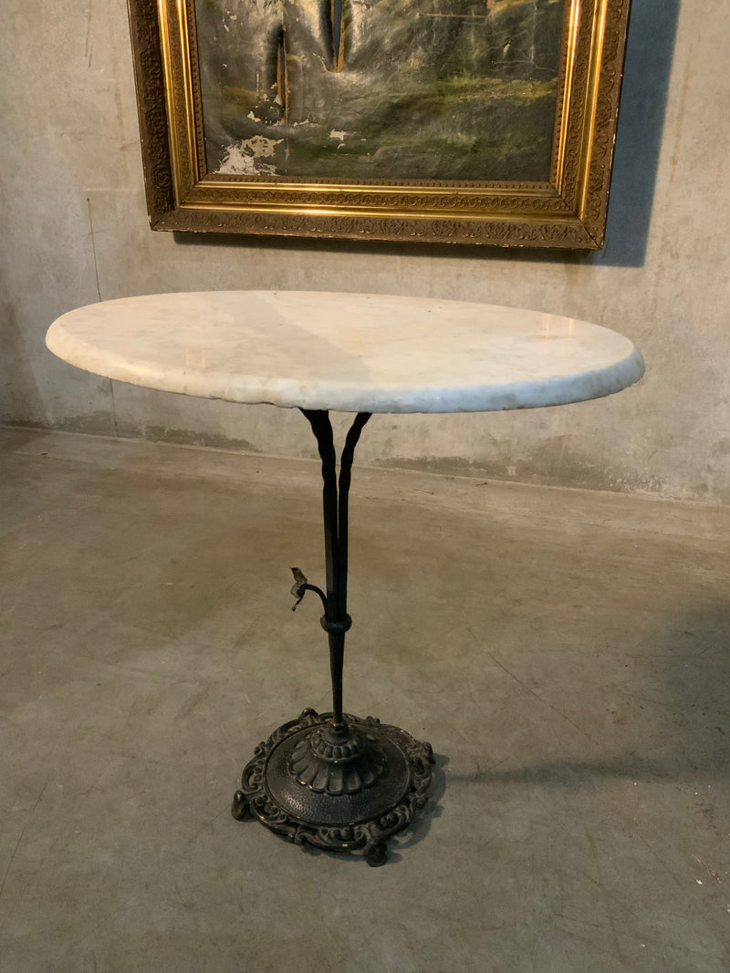 19thc French marble top Bistro table | Scott Landon Antiques and Interiors.