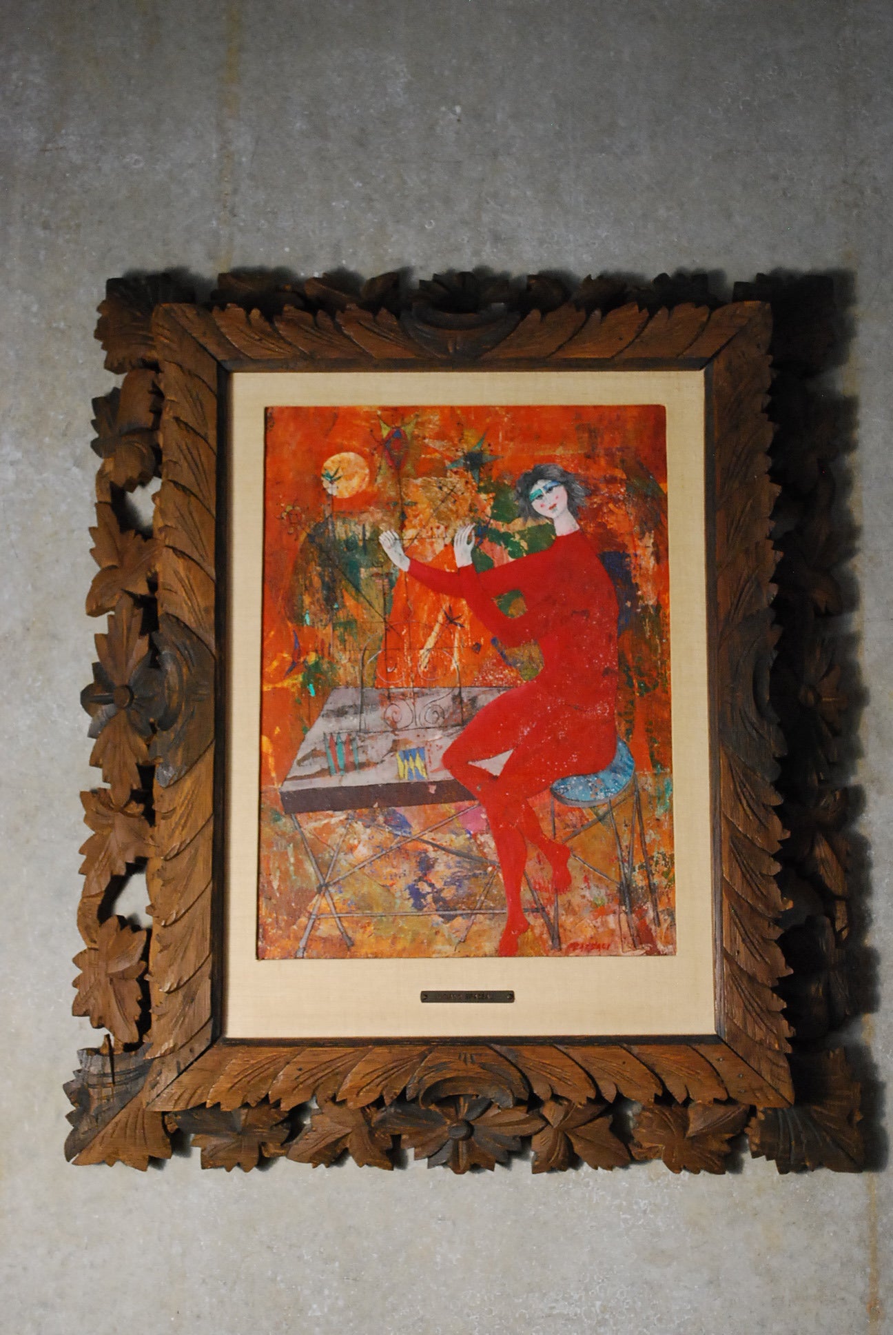Luciano Spazzali Italian Signed oil painting | Scott Landon Antiques and Interiors.