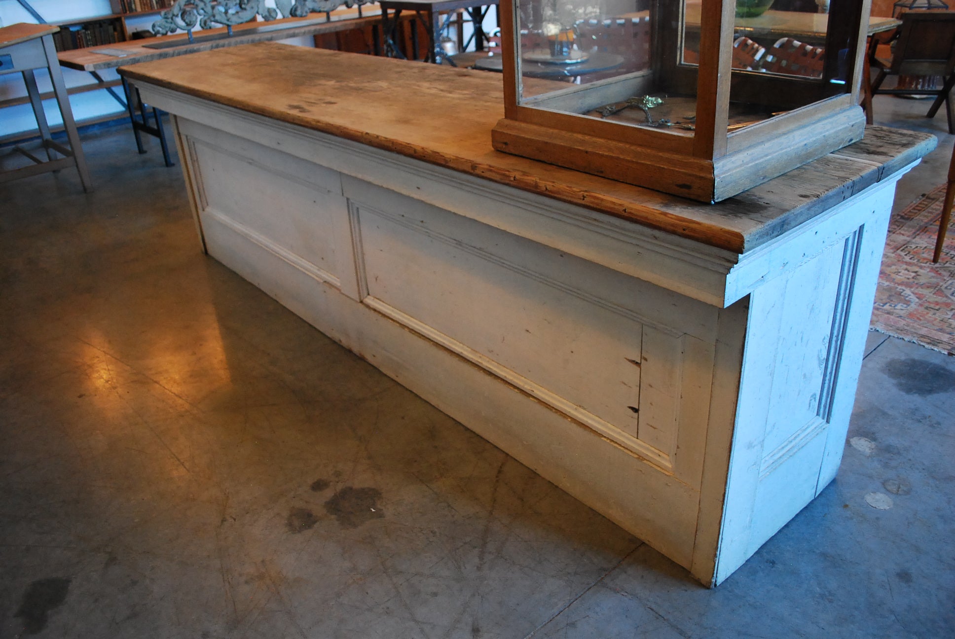 19thc pine General Store counter | Scott Landon Antiques and Interiors.