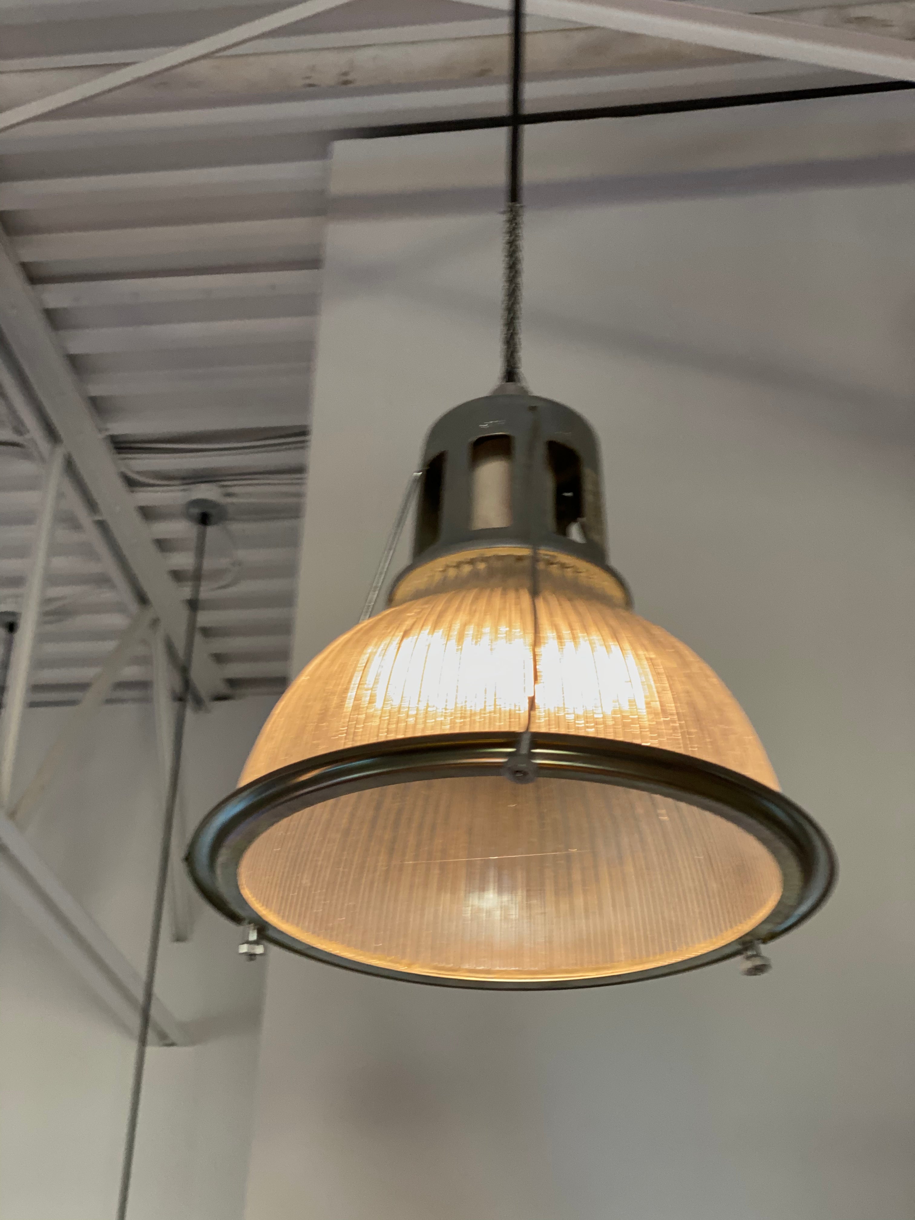 1940 holophane industrial light fixture | Scott Landon Antiques and Interiors.