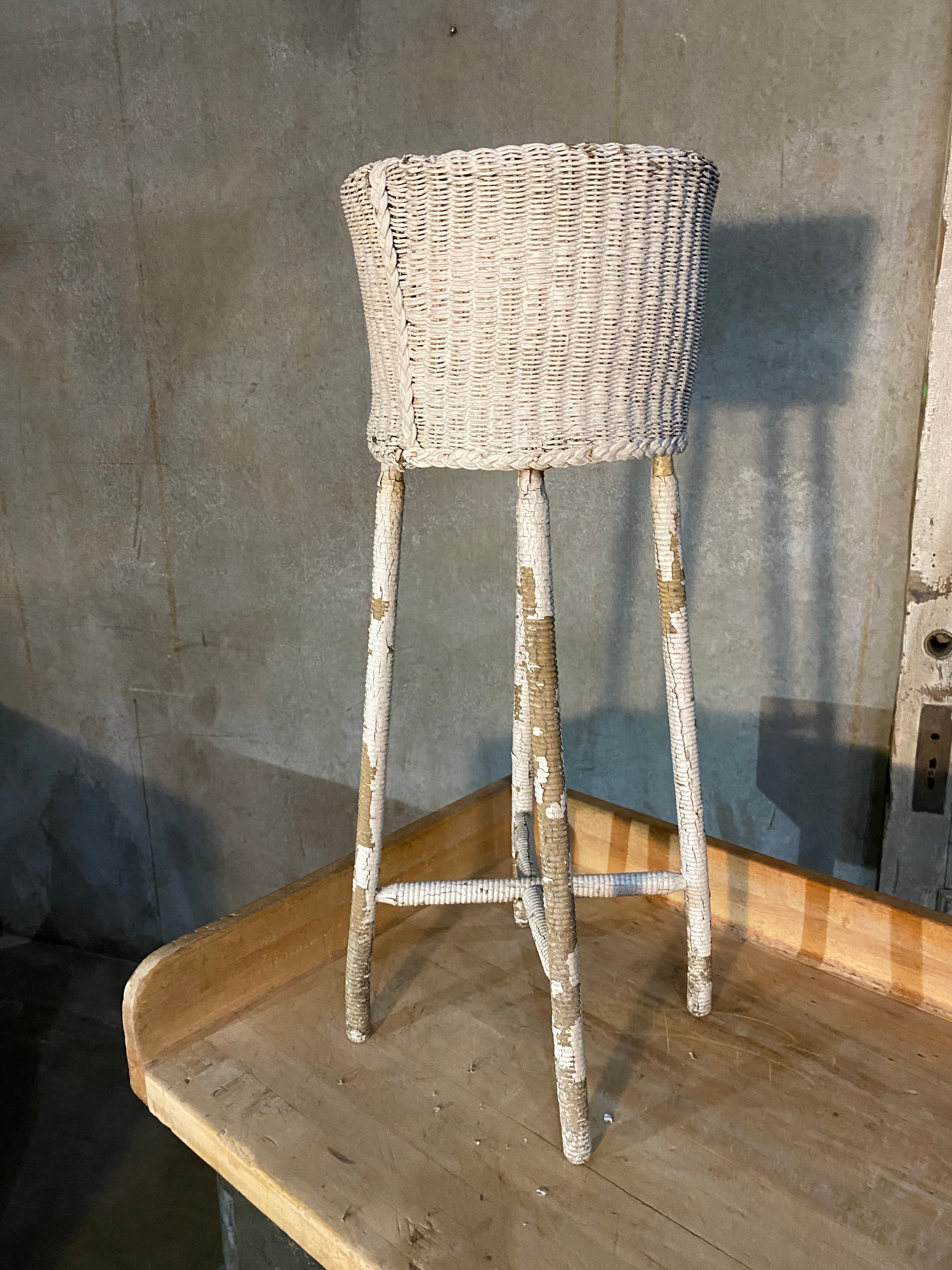 1930 wicker plant stand | Scott Landon Antiques and Interiors.