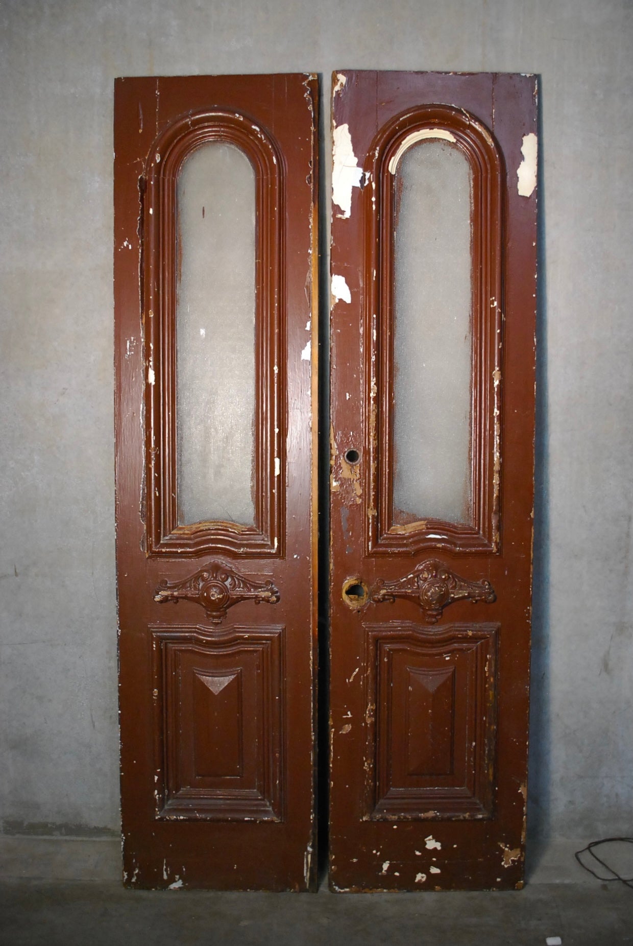 1890 solid Wood Brownstone Doors | Scott Landon Antiques and Interiors.