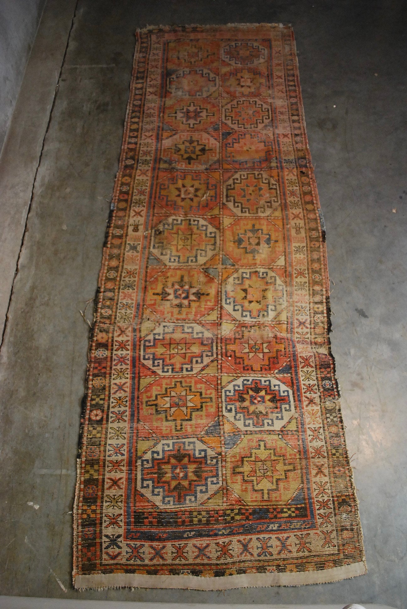 1930 Turkish  Wool Runner Carpet | Scott Landon Antiques and Interiors.