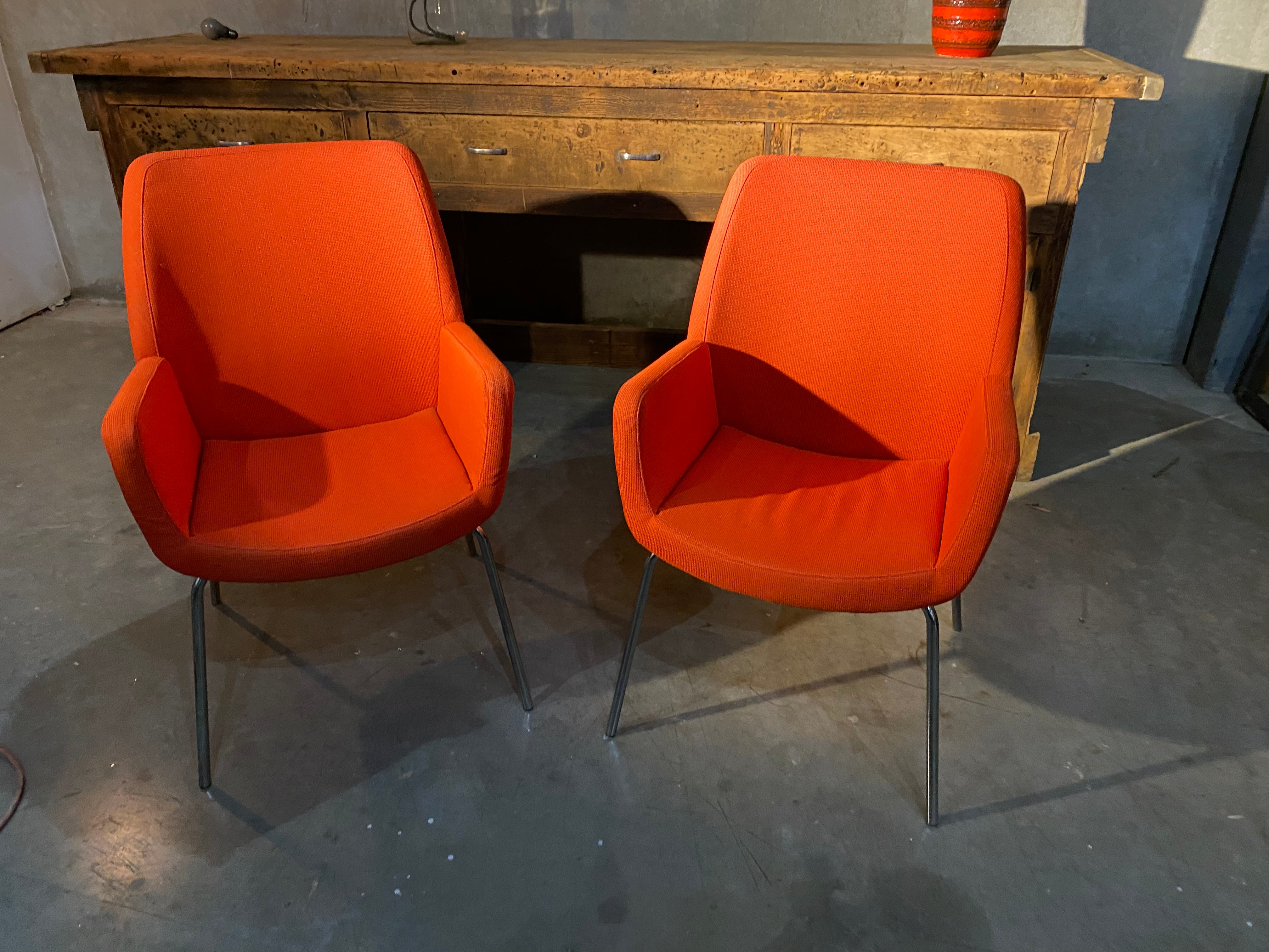 Contemporary pair of Coalesse Bindu Chairs -steelcase | Scott Landon Antiques and Interiors.