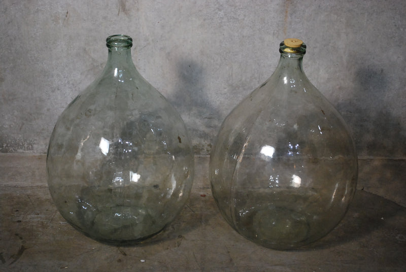 Large italian Wine Demi John  bottles | Scott Landon Antiques and Interiors.