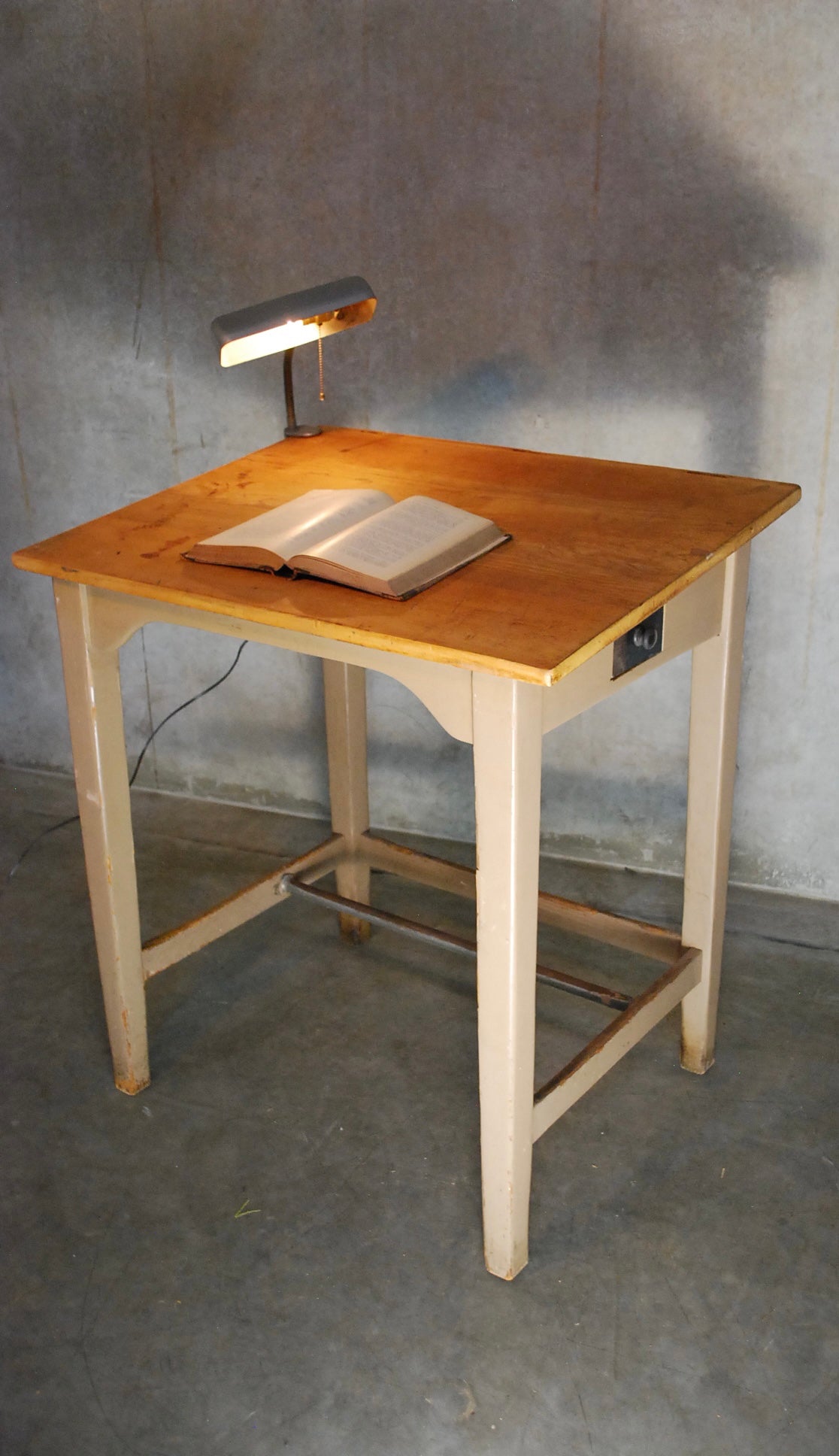 1940 Wooden Drafting table | Scott Landon Antiques and Interiors.