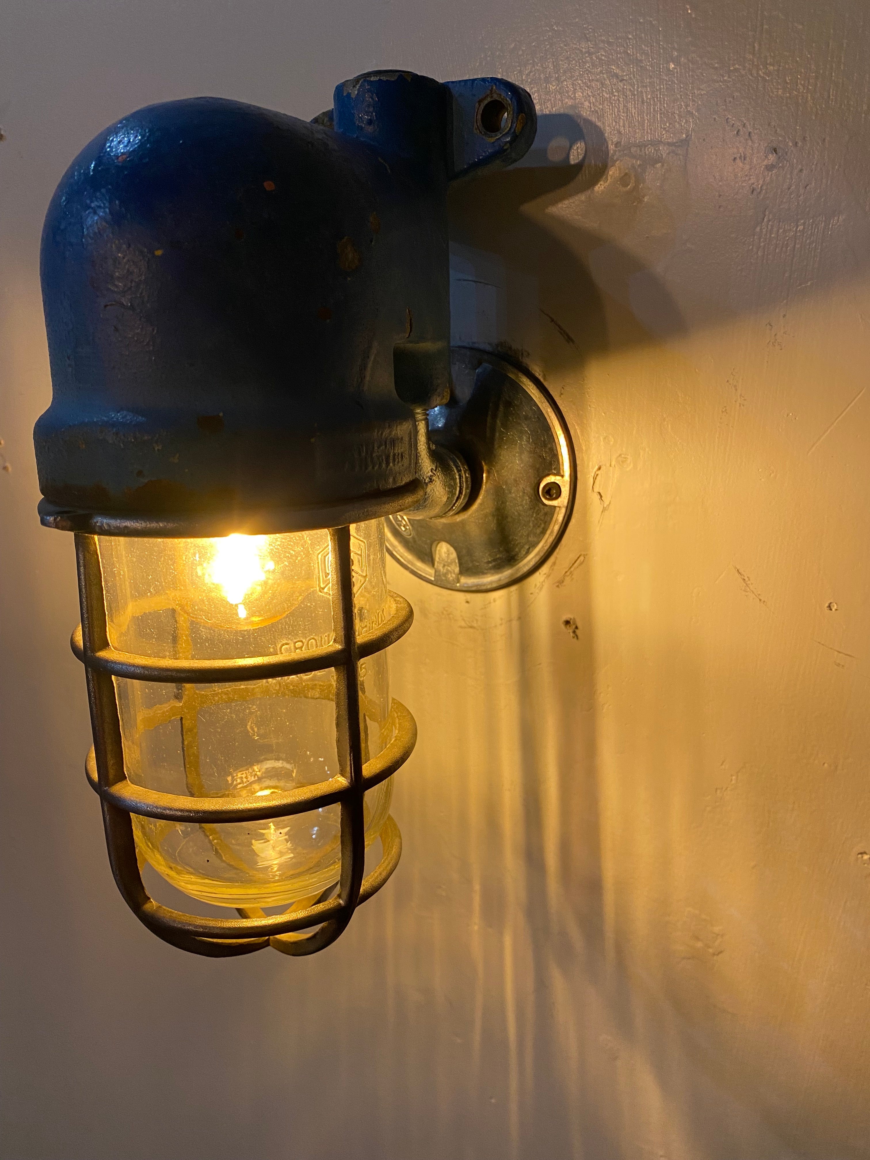 1940 Set of 18 Crouse hinds Industrial Sconces Lights | Scott Landon Antiques and Interiors.