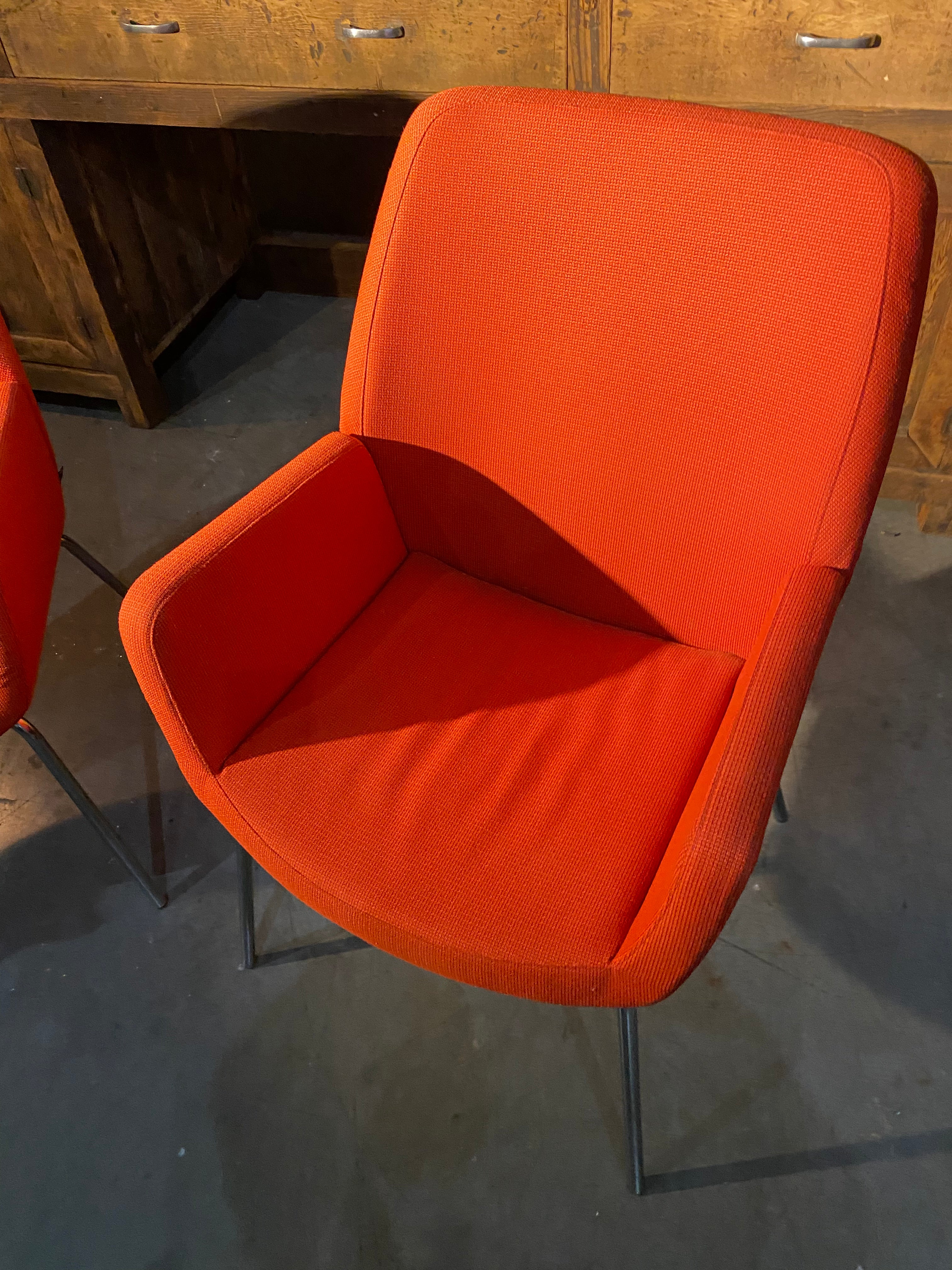 Contemporary pair of Coalesse Bindu Chairs -steelcase | Scott Landon Antiques and Interiors.