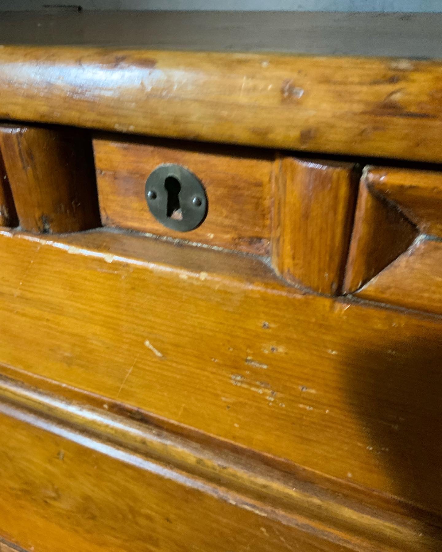 1820 pine Quebec transitional chest | Scott Landon Antiques and Interiors.