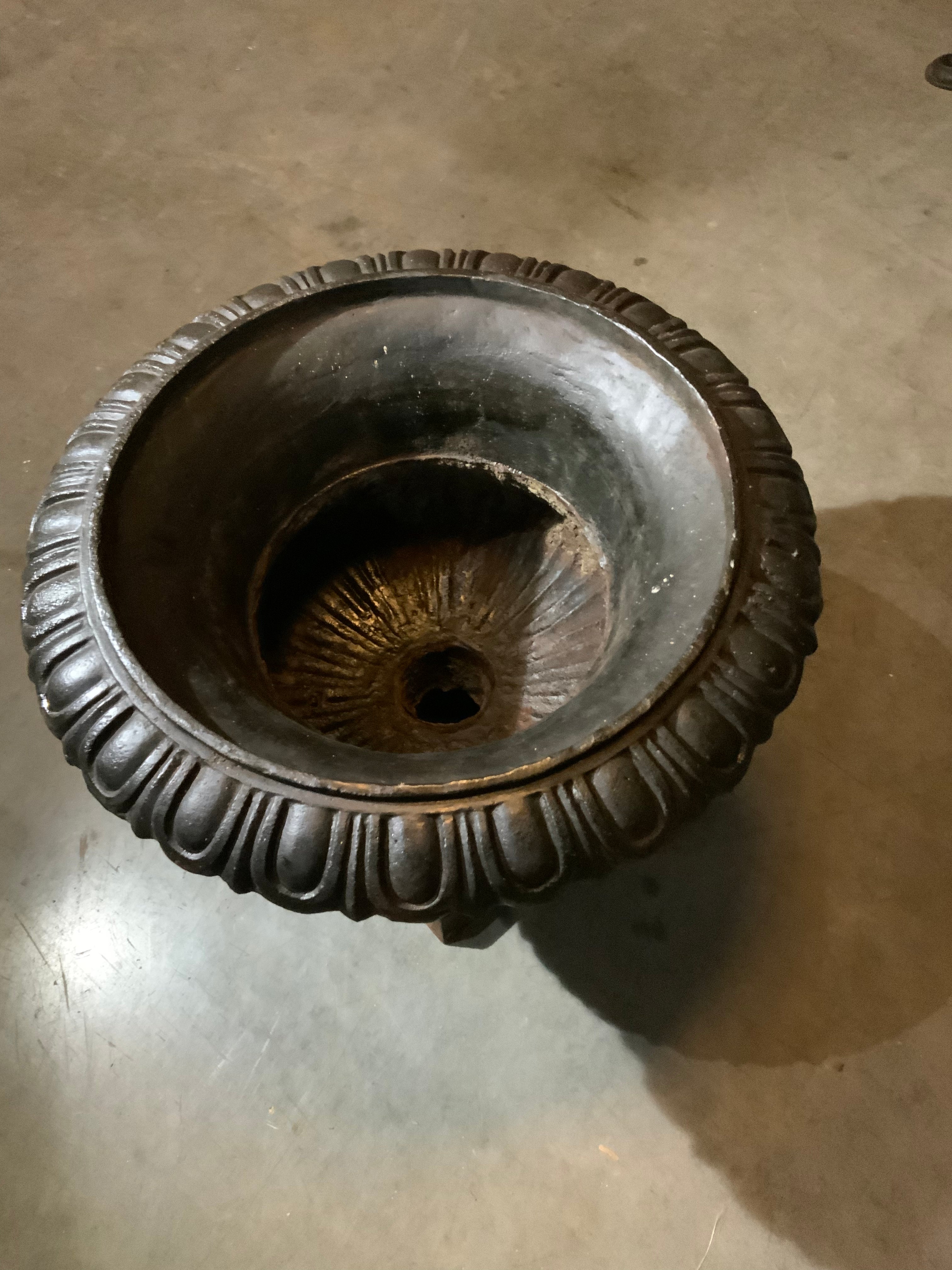 19th century  cast iron French garden planters | Scott Landon Antiques and Interiors.