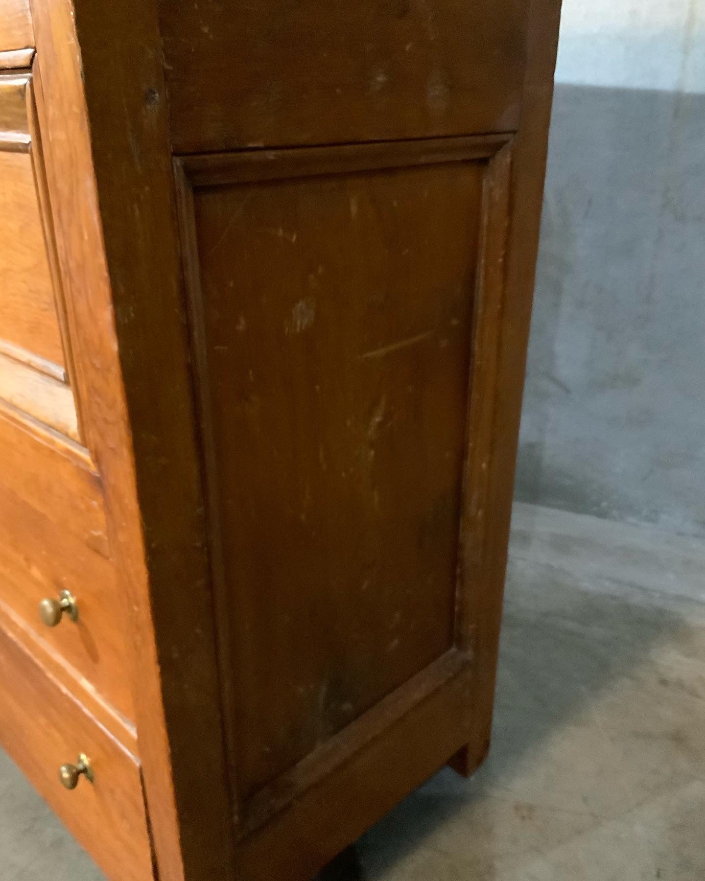 1820 pine Quebec transitional chest | Scott Landon Antiques and Interiors.