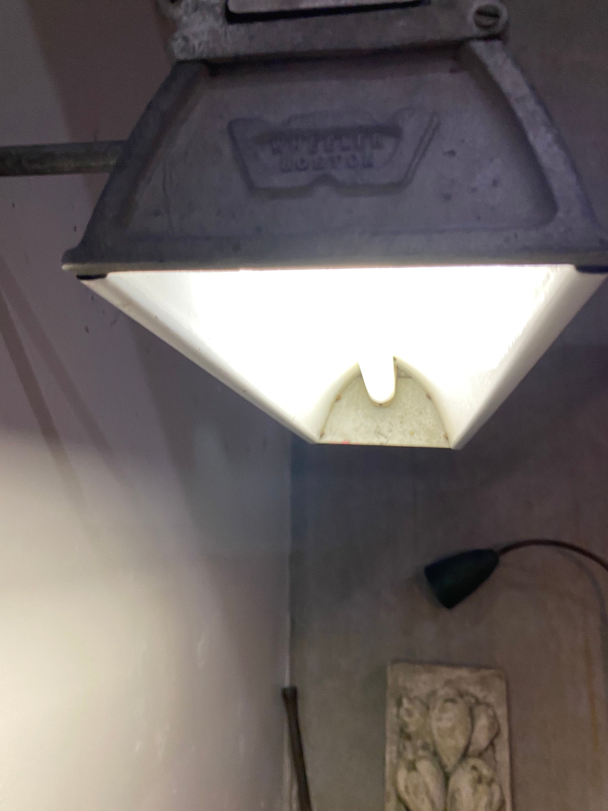 1930 Wheeler RARE Fluorescent task light Factory Sconce | Scott Landon Antiques and Interiors.