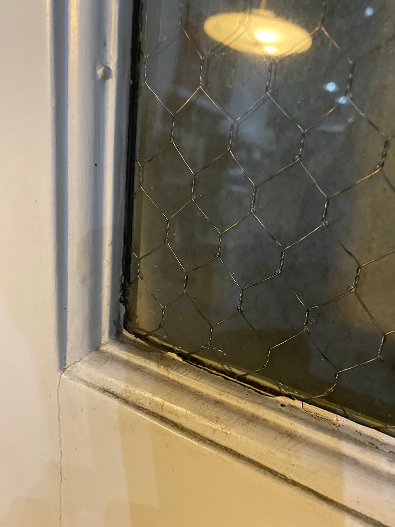 1930 Industrial steel doors with original chicken wire GLASS | Scott Landon Antiques and Interiors.