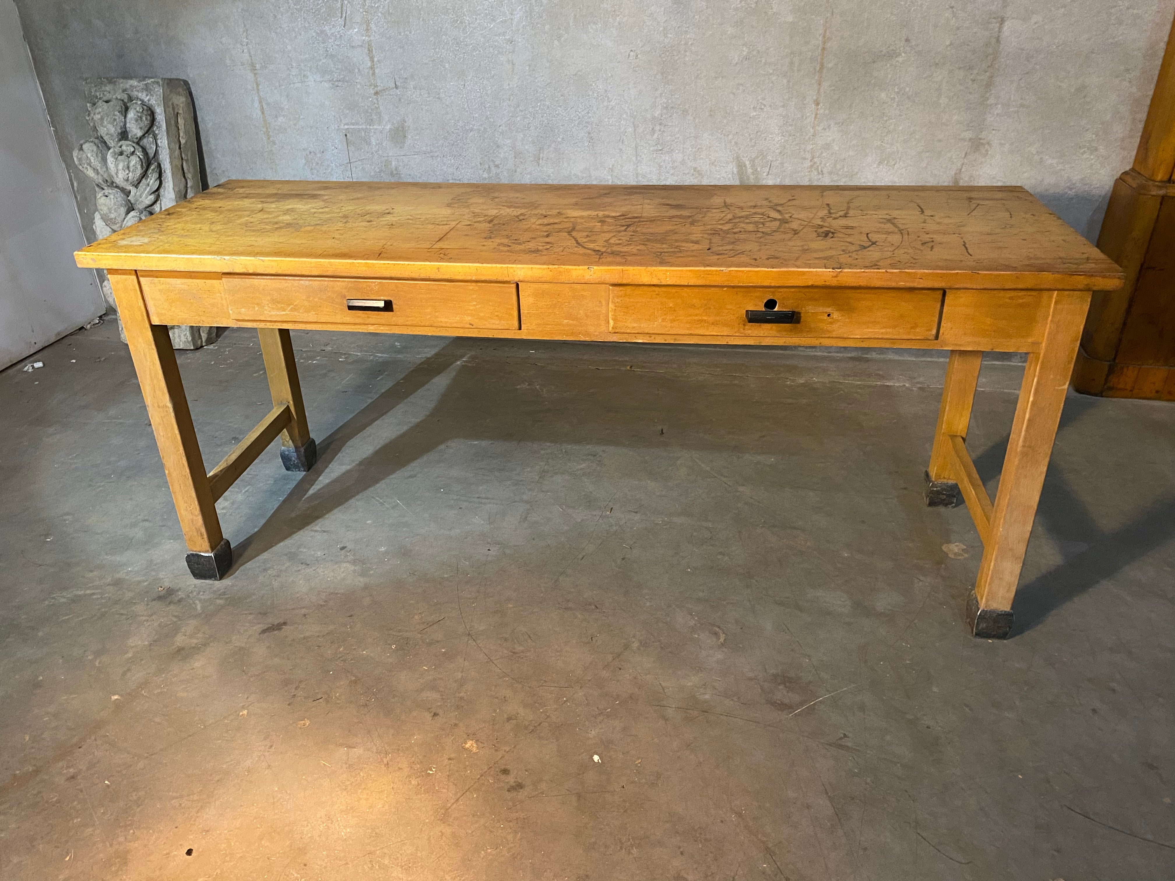1940 Maple work station / desk | Scott Landon Antiques and Interiors.