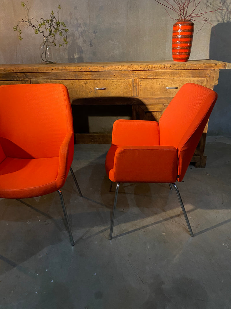 Contemporary pair of Coalesse Bindu Chairs -steelcase | Scott Landon Antiques and Interiors.