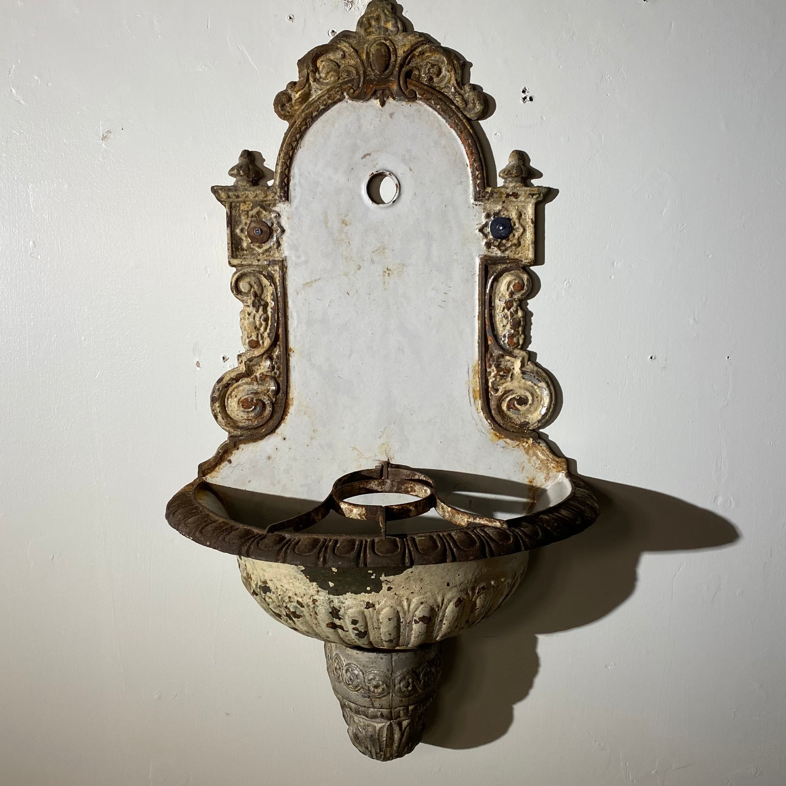 1900 Wall Mounted Cast Iron Garden Fountain