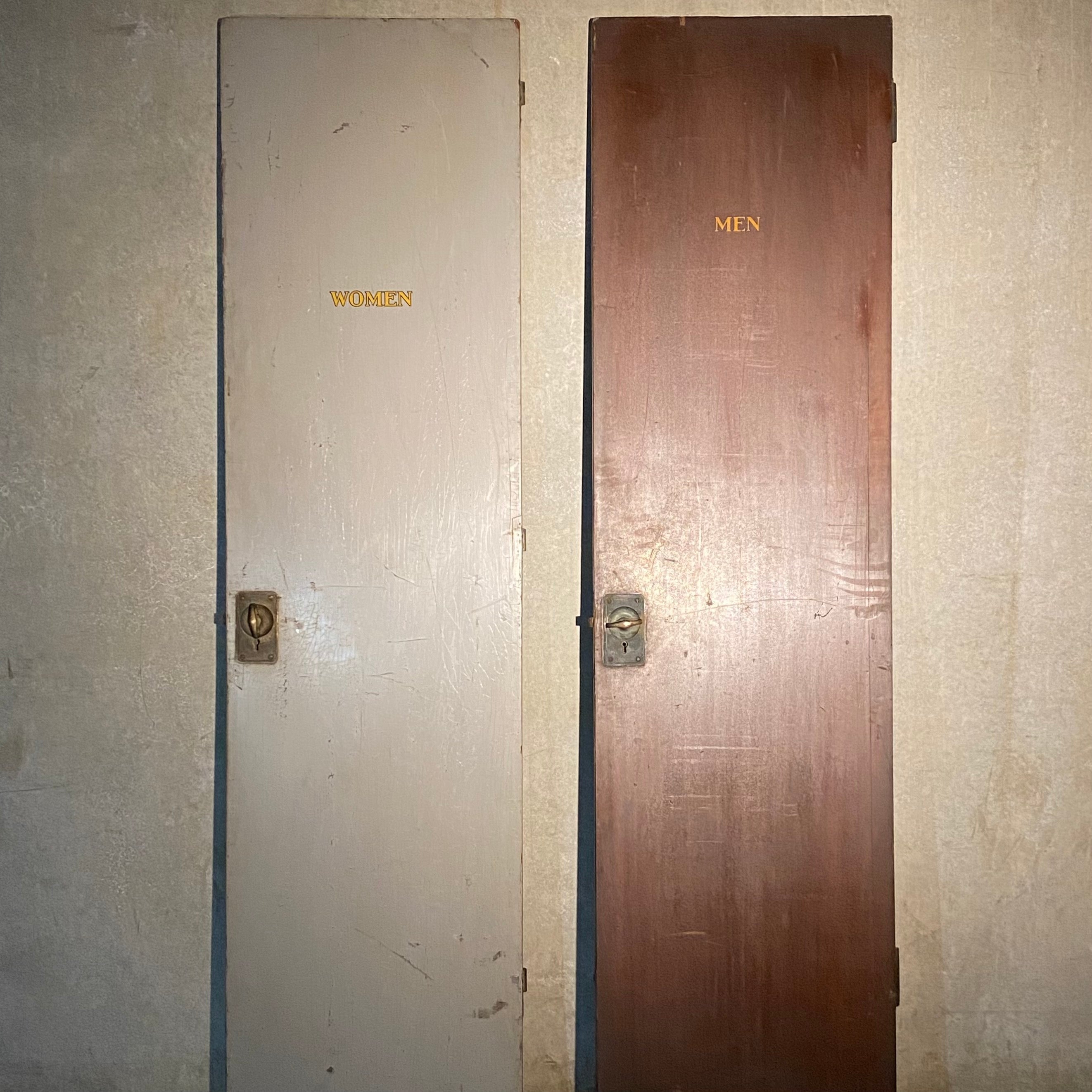 1920 Authentic Washroom Doors from a Train