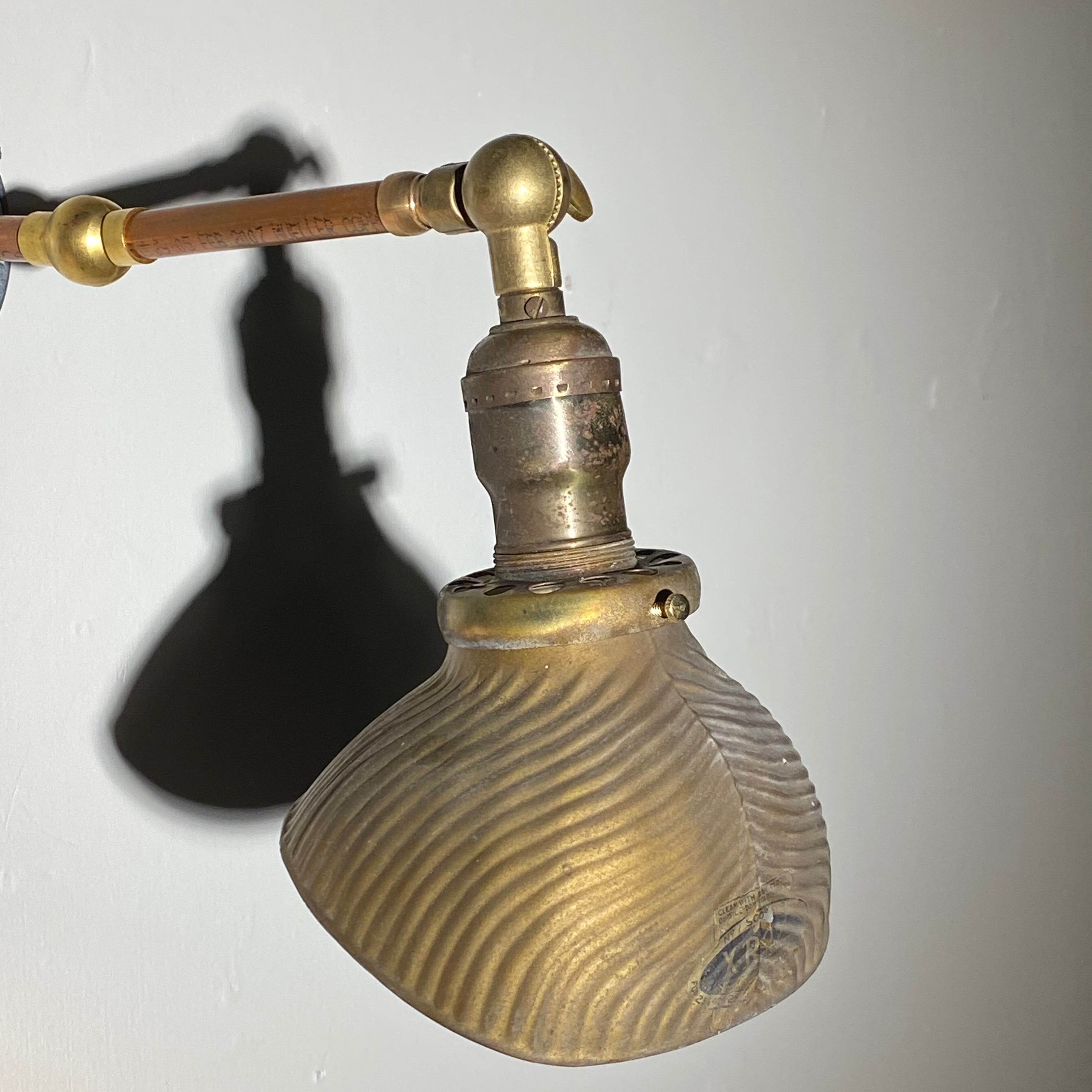 1910 Rare X-Ray Mercury Shade Sconces