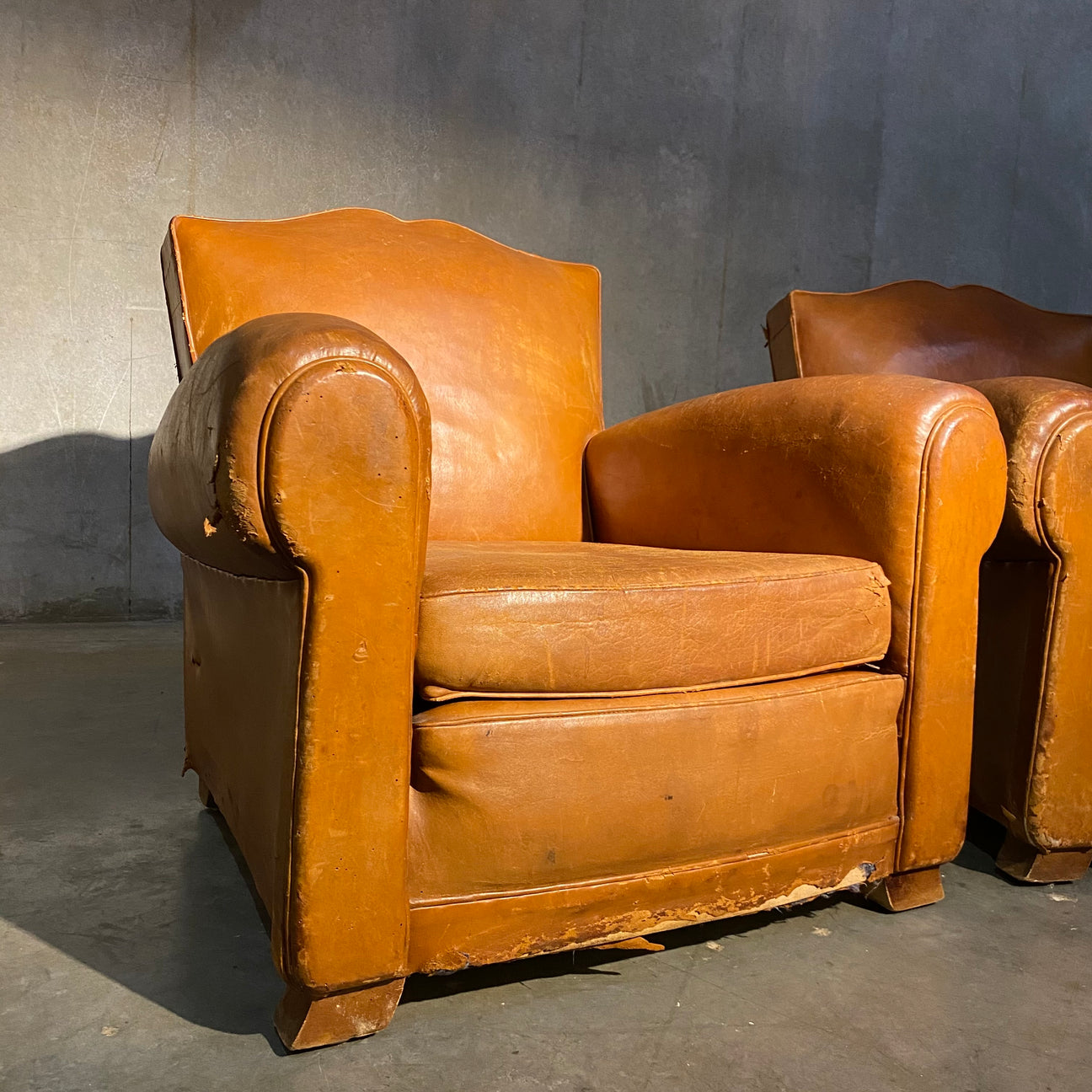 Matching top club chairs