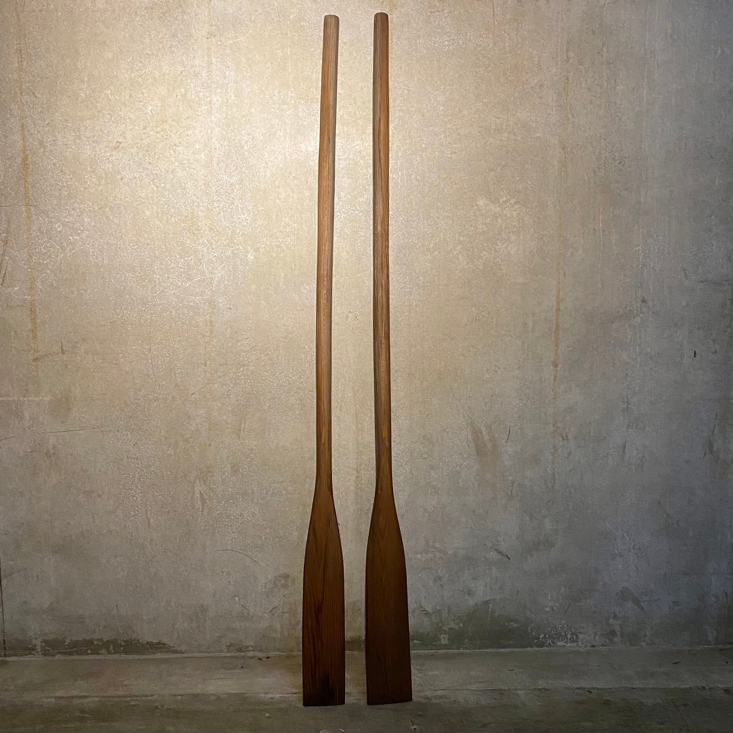 1940 Small Dark Wood Oars
