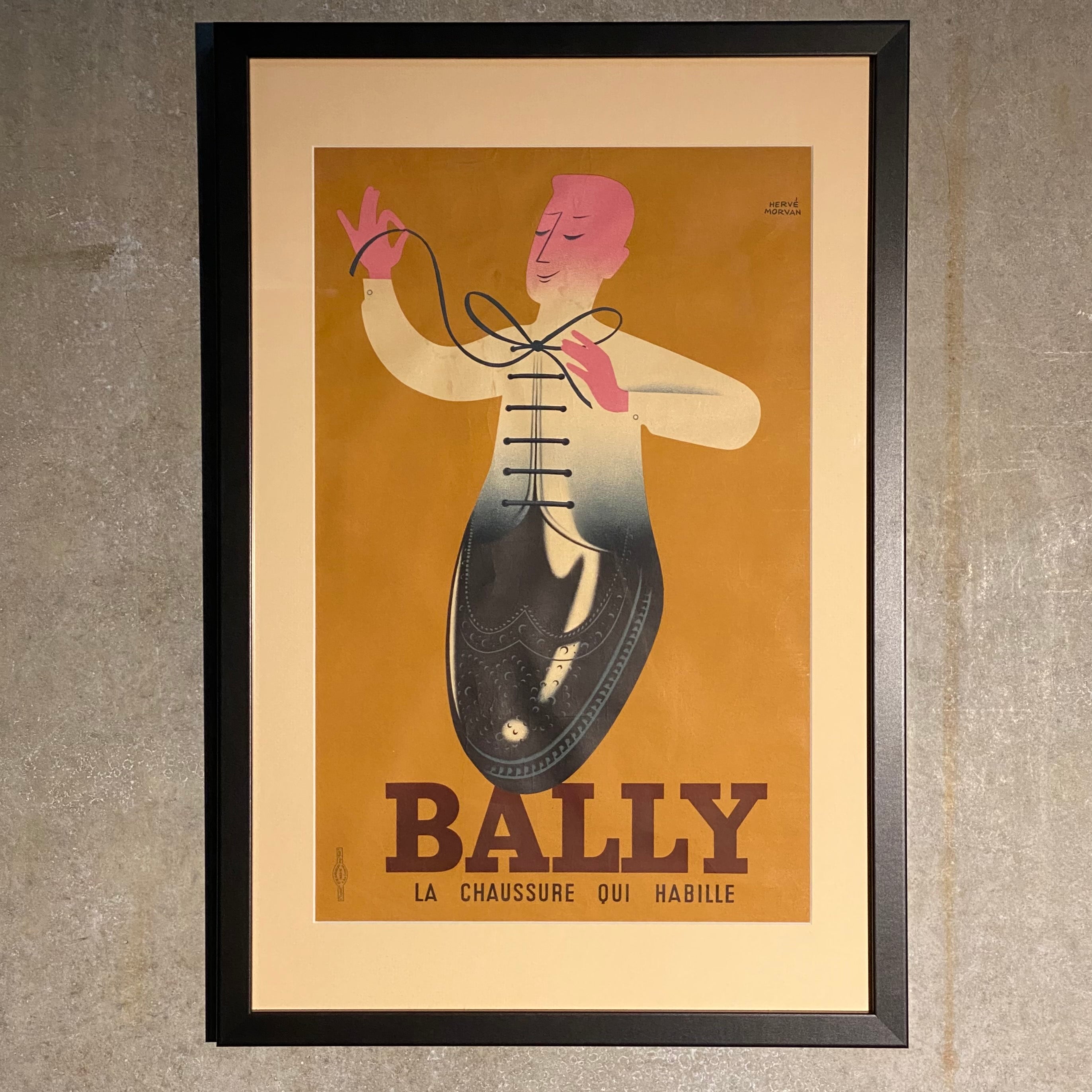 1950's French "Bally" Poster by Hervé Morvan