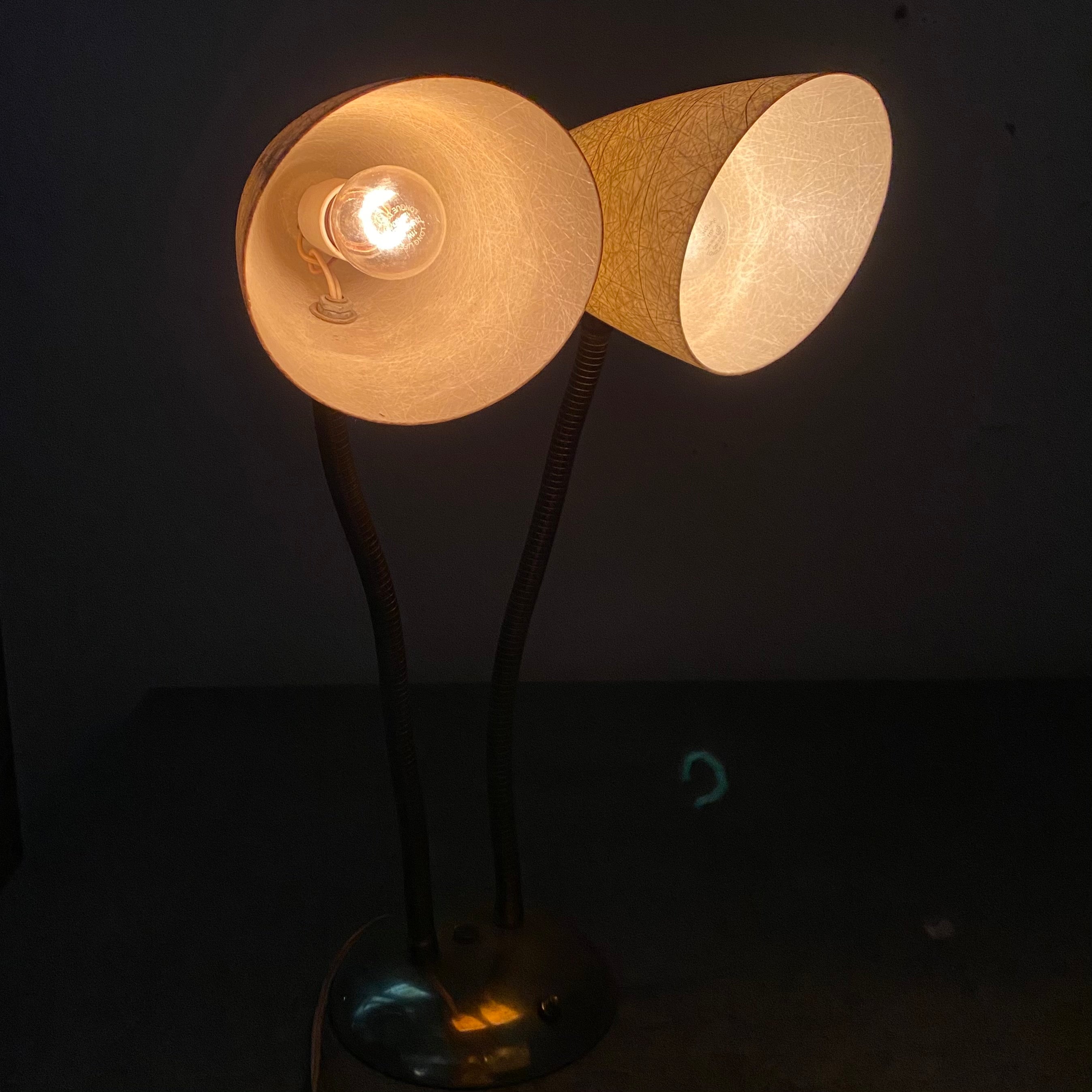 MCM Double Headed Table Lamp