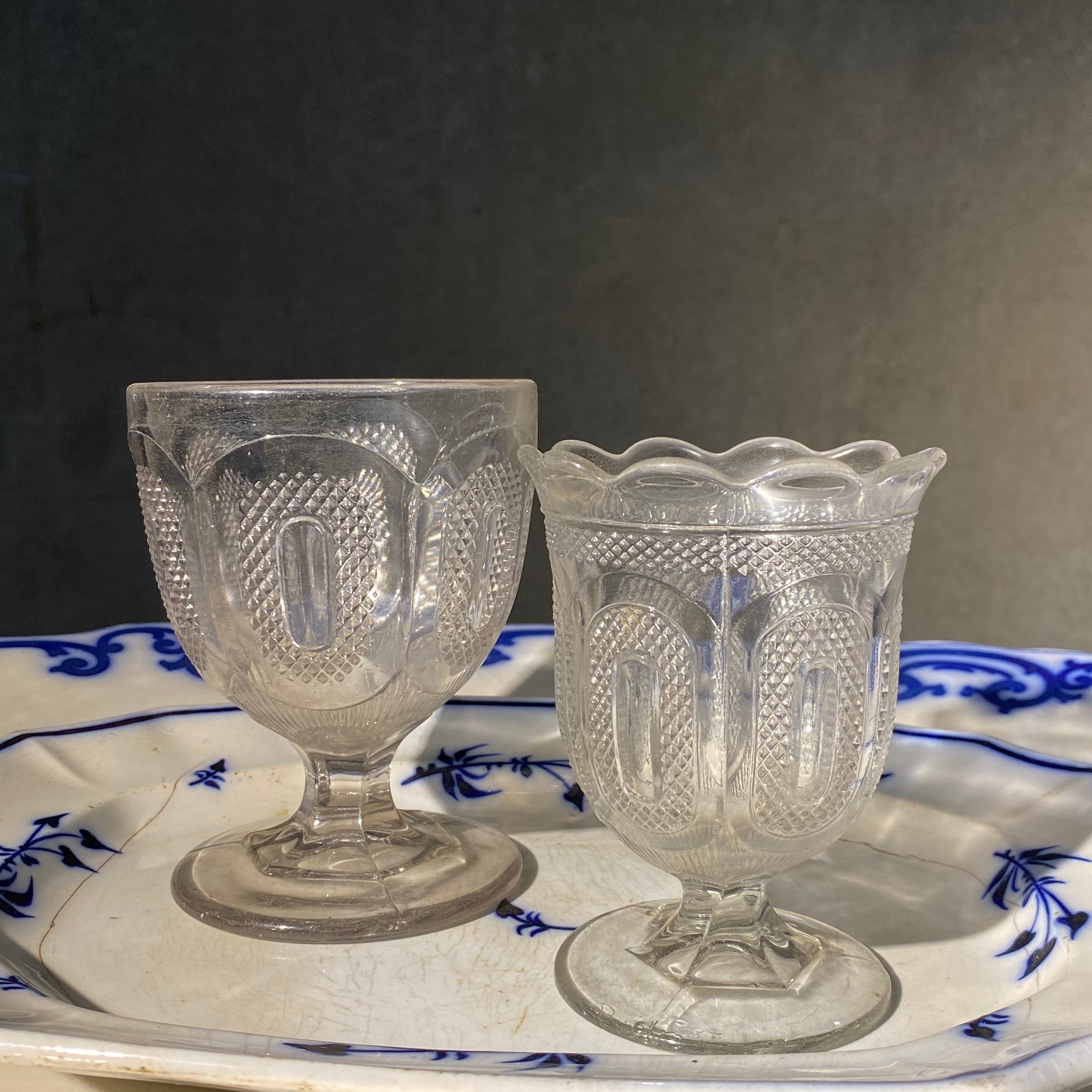 Pressed Wine Glass