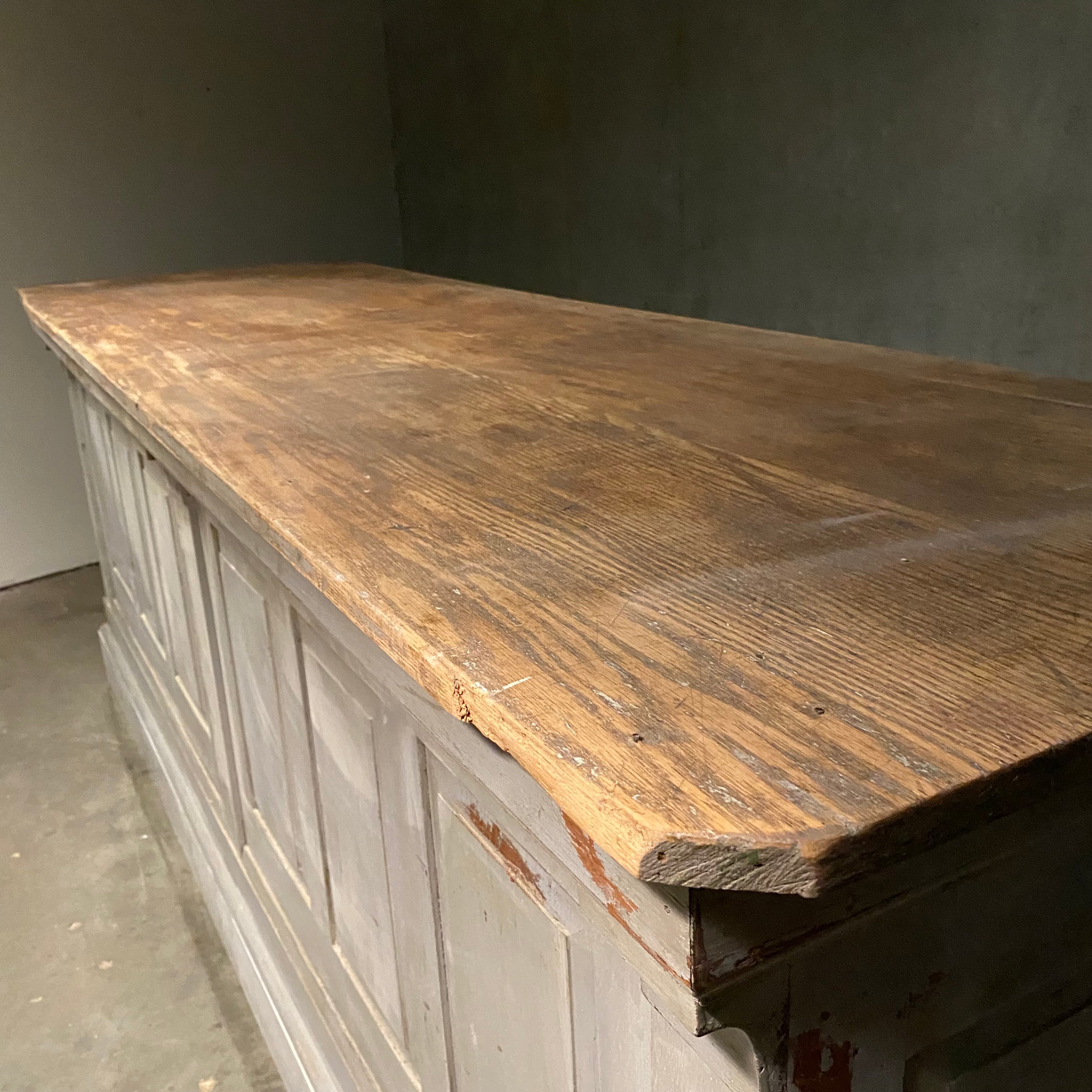 C1880 Rare American Multi-Panel General Store Counter