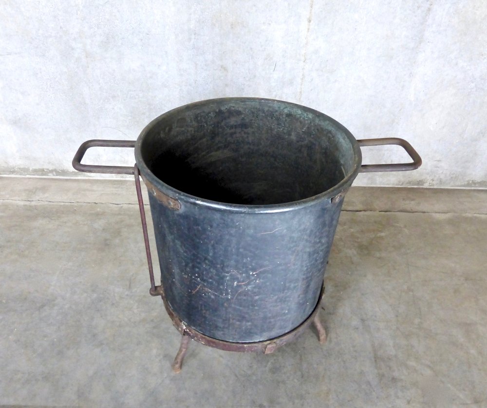 19th Century Italian Copper Industrial Cauldron | Scott Landon Antiques and Interiors.