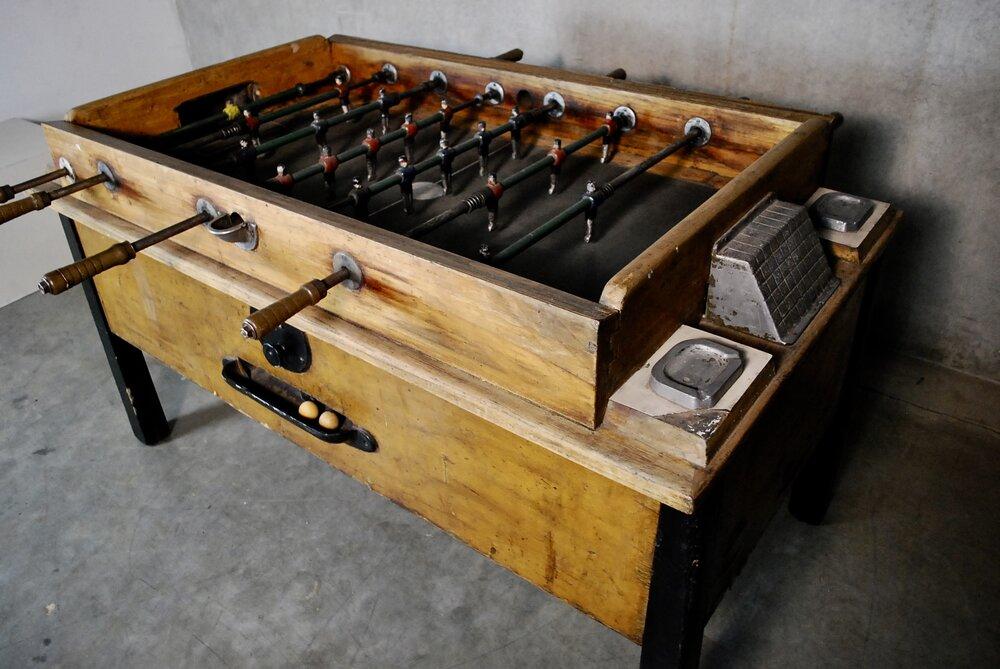 1930 coin op Foosball Table Fully functional | Scott Landon Antiques and Interiors.
