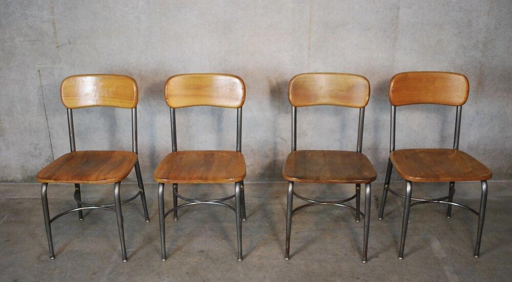 Set of 8  1950 Heywood Wakefield Chairs | Scott Landon Antiques and Interiors.