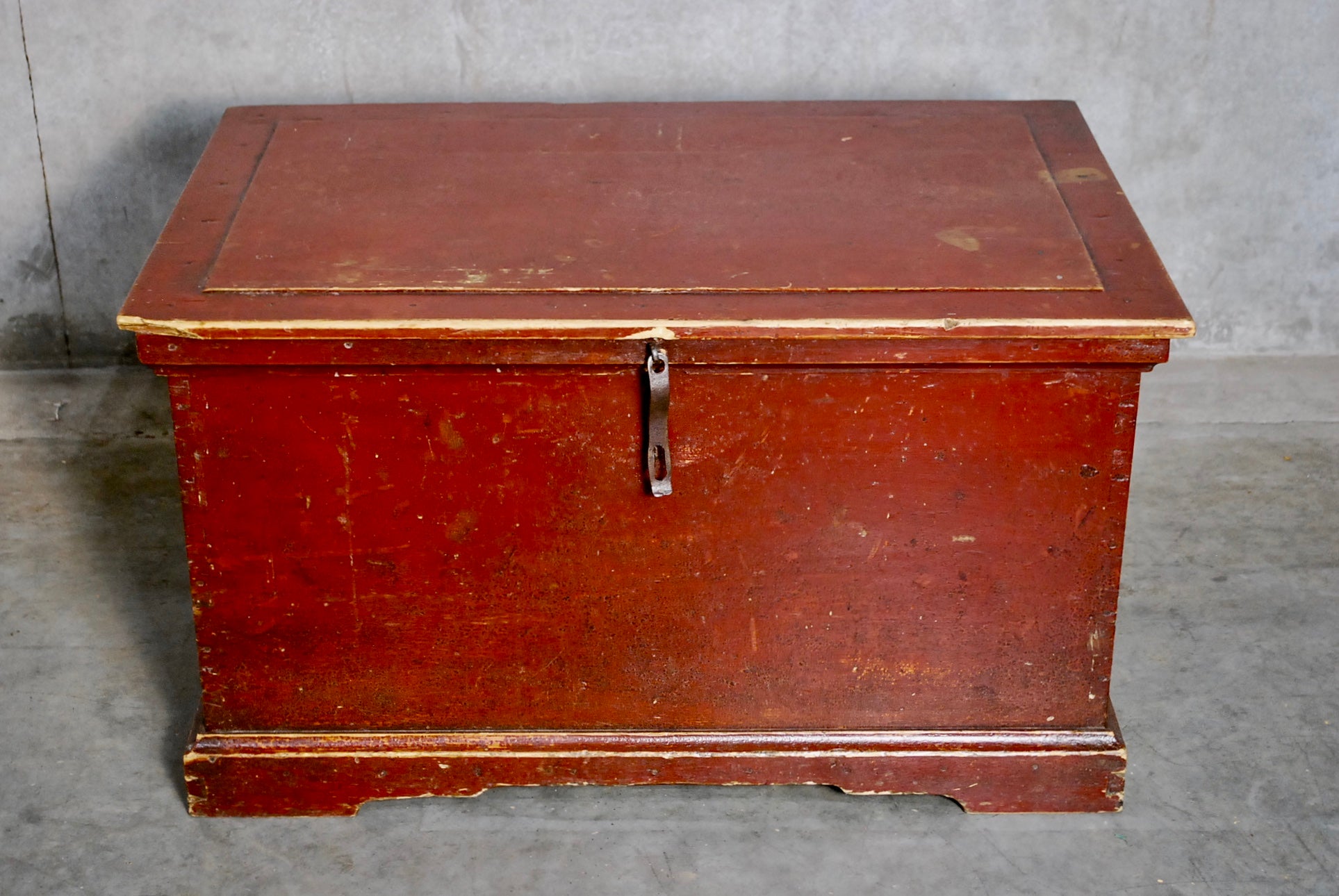 1890 Doukabour Blanket Box in Original Paint | Scott Landon Antiques and Interiors.