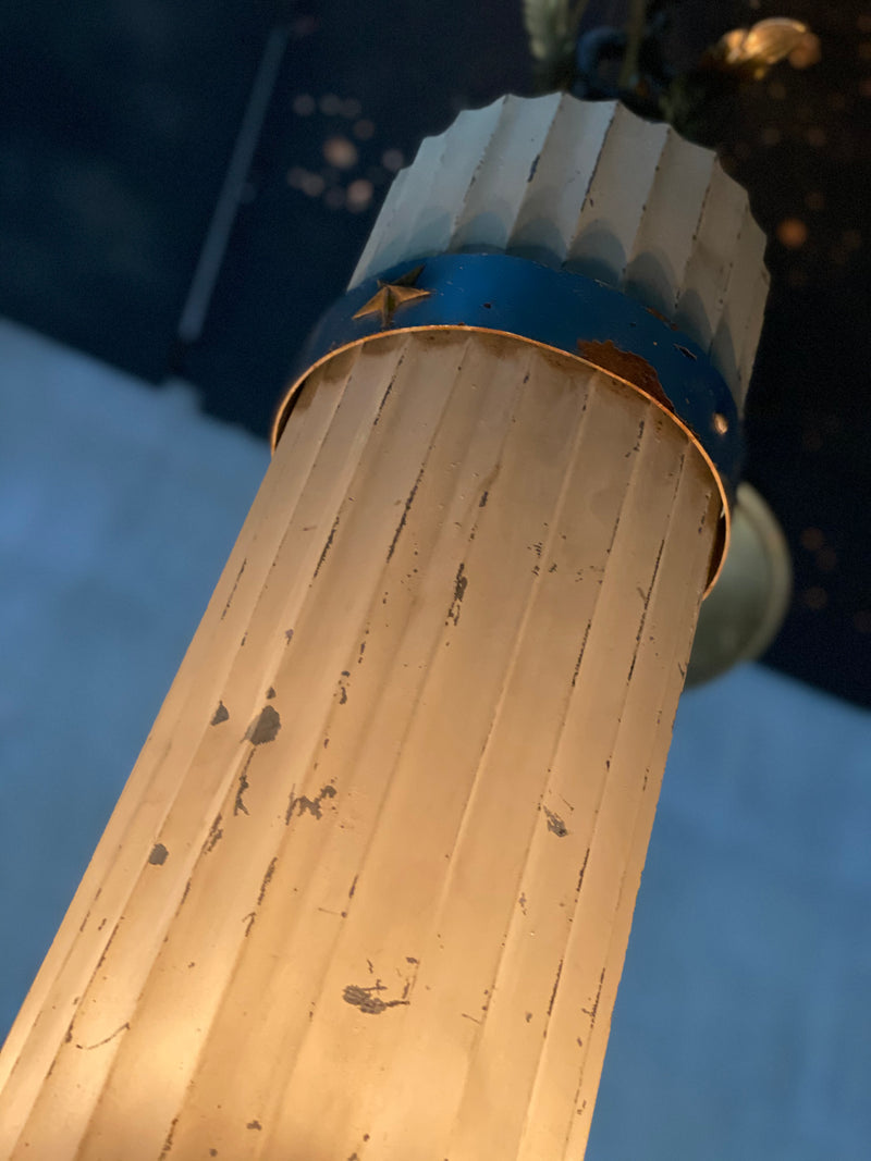 Circa 1930 Set of 5 Theatre Lights  from Coeur d’Alene, Idaho | Scott Landon Antiques and Interiors.