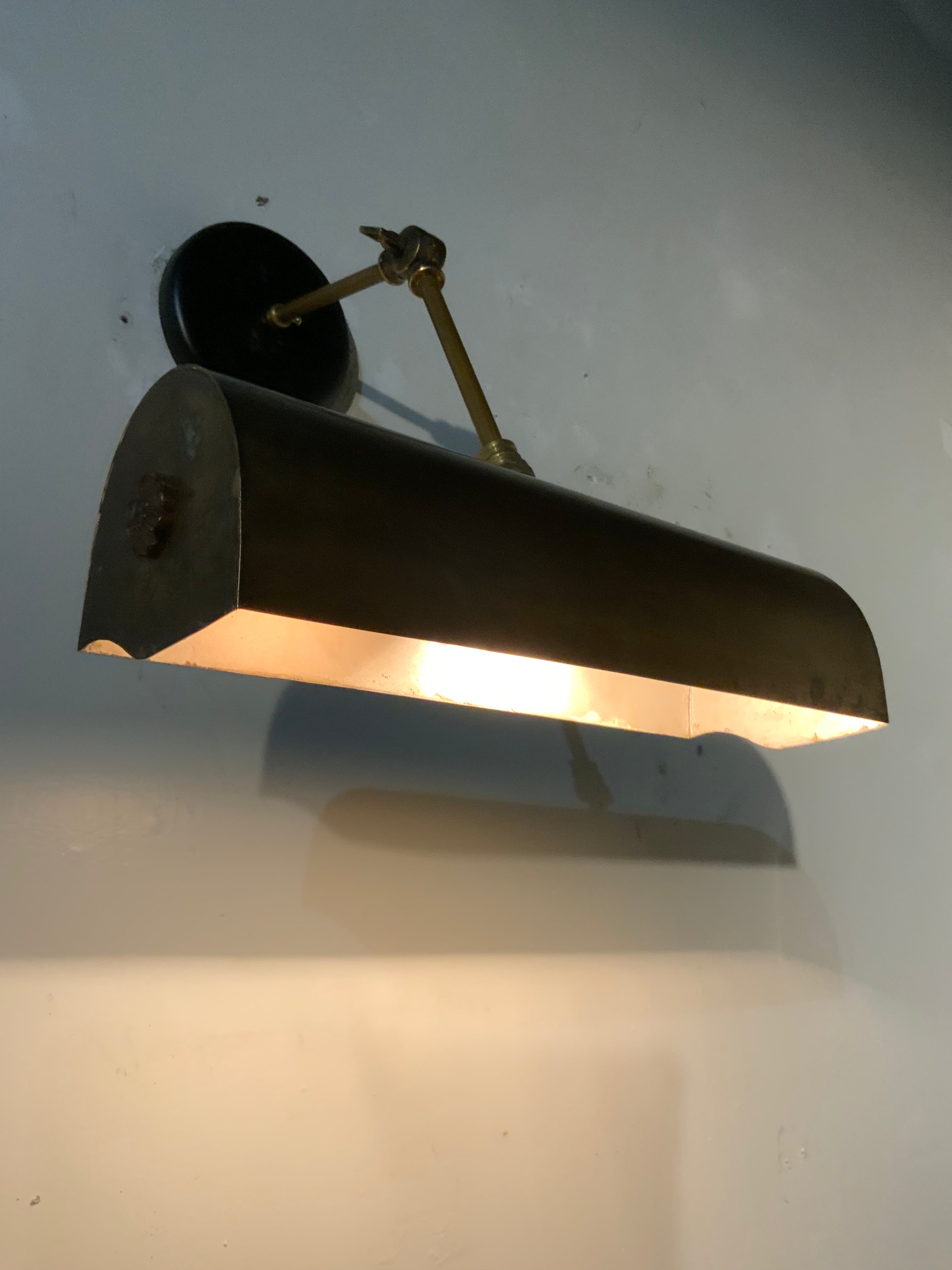 1920 Brass Wall Mount Art Lights