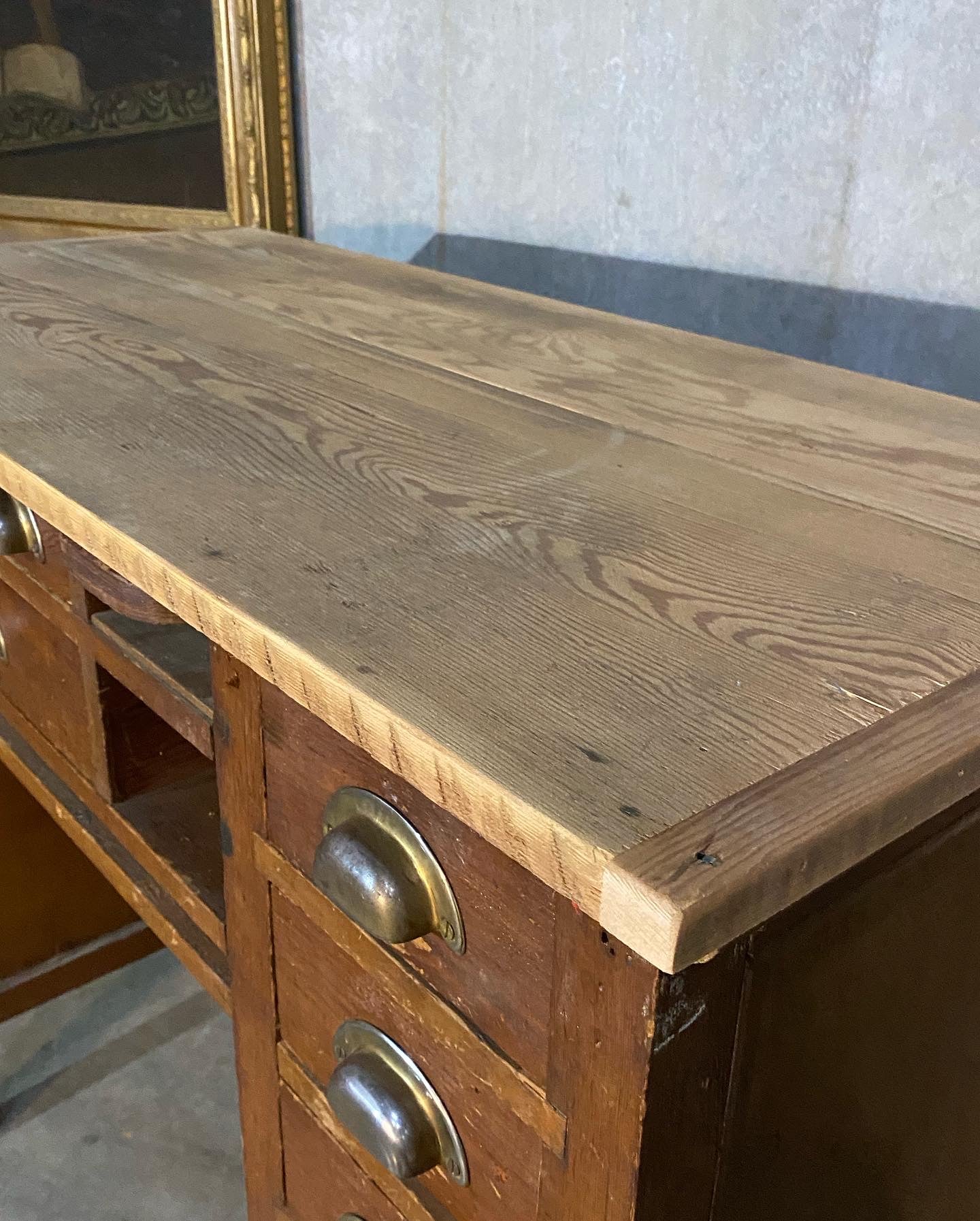 1920 original watchmakers  jewellers desk from BIRKS  STORE Vancouver | Scott Landon Antiques and Interiors.