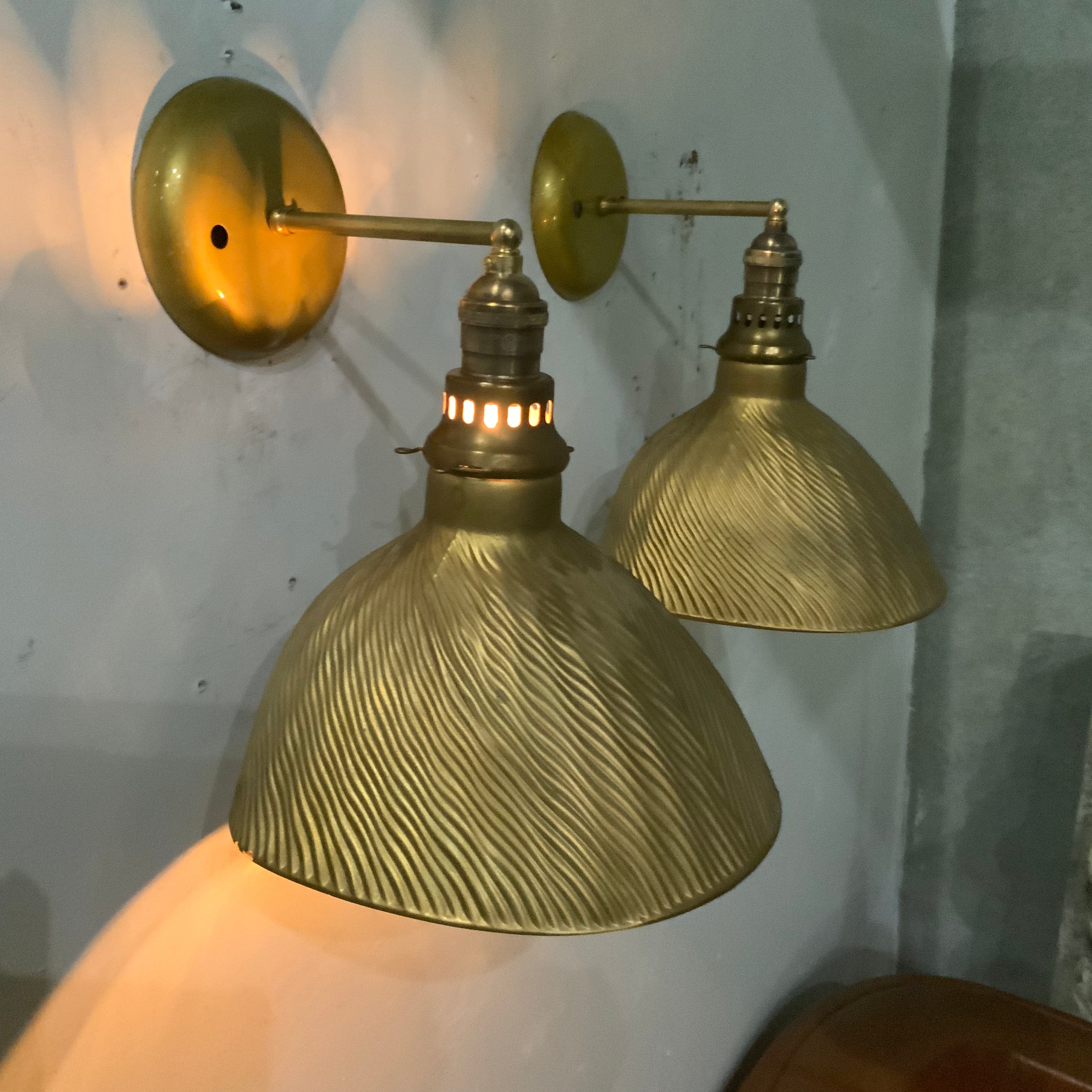 1920 Mercury Glass X-ray Sconces