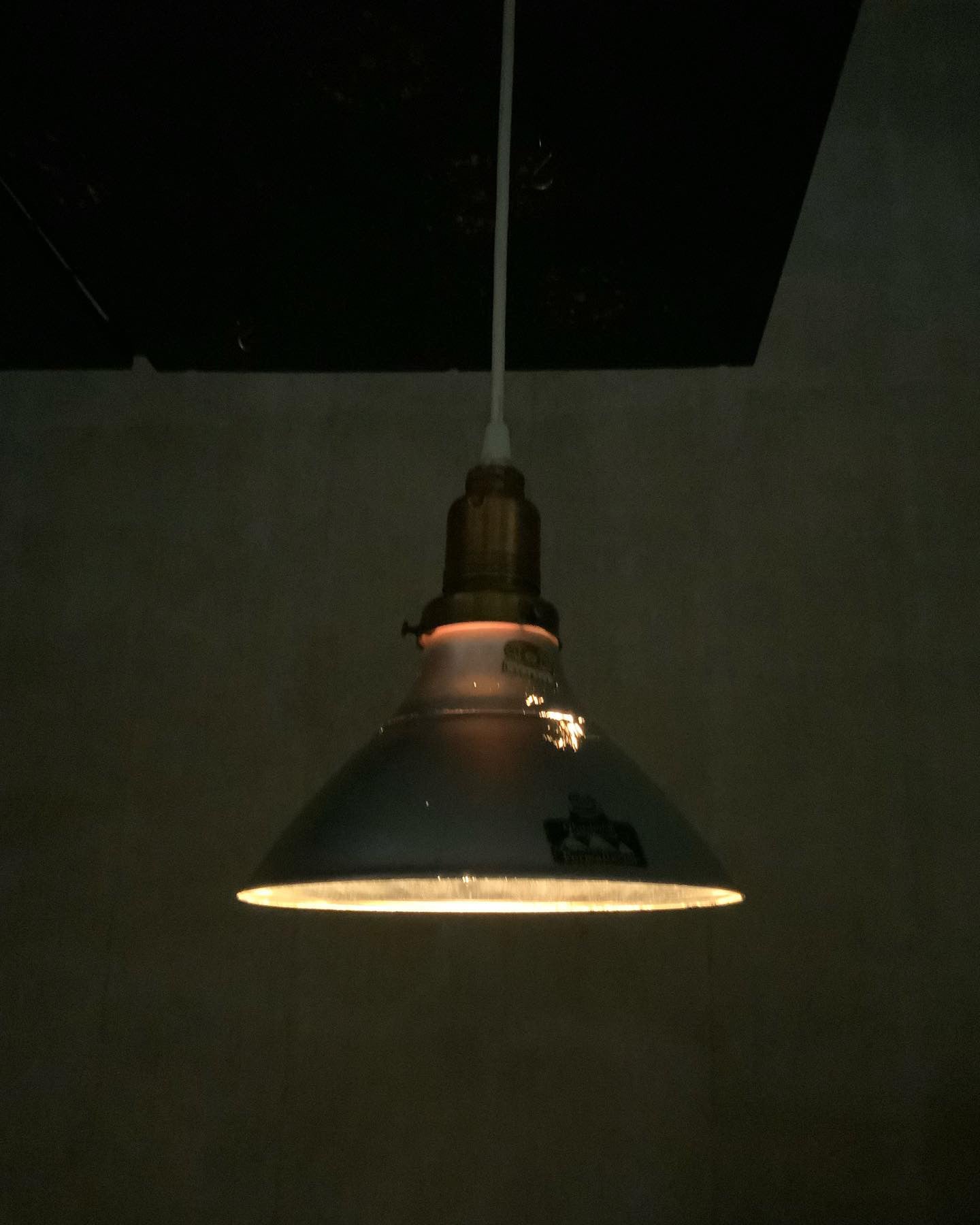 1930 rare petite Mercury shade industrial copper light