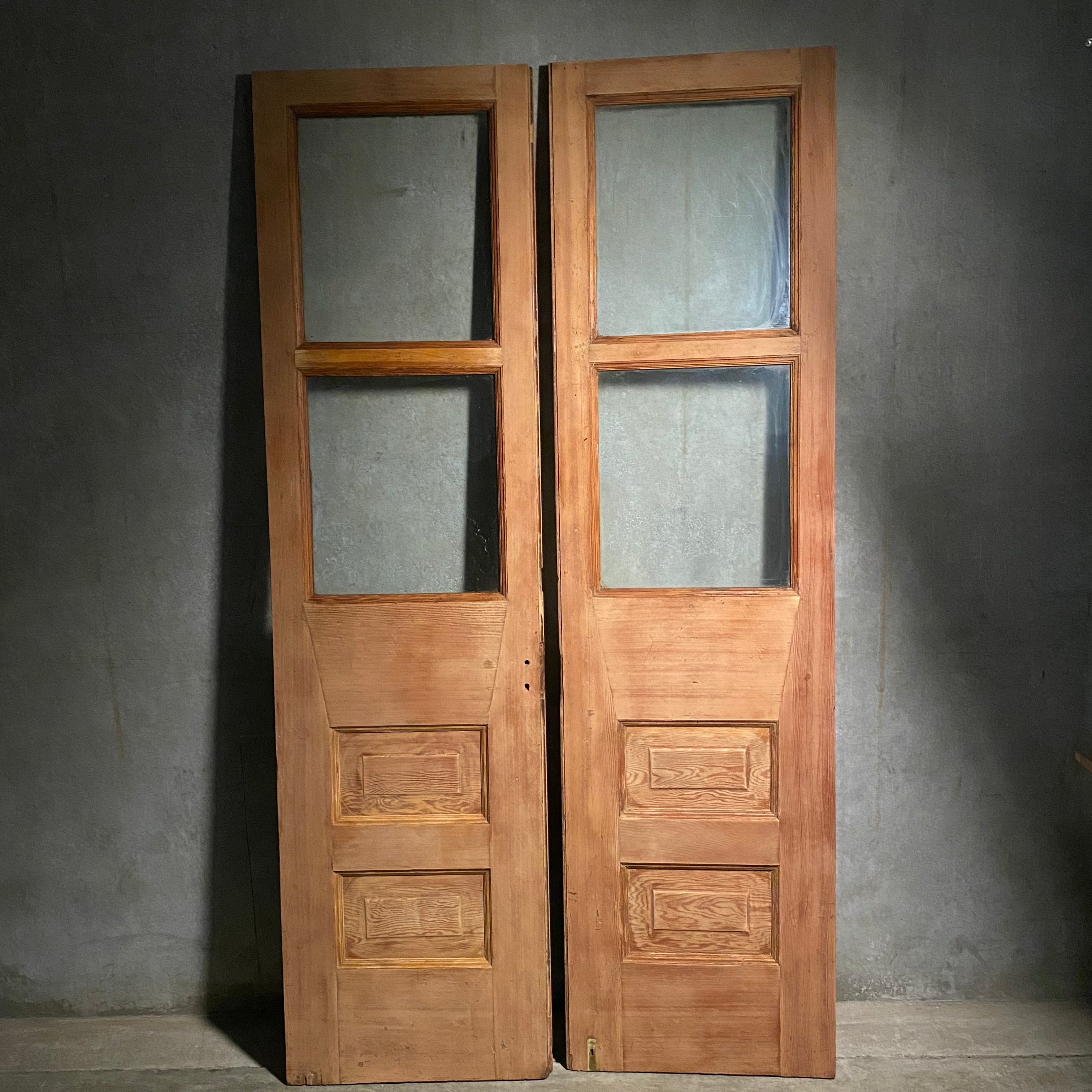 1910 Solid First Growth Clear Fir Vestibule Doors