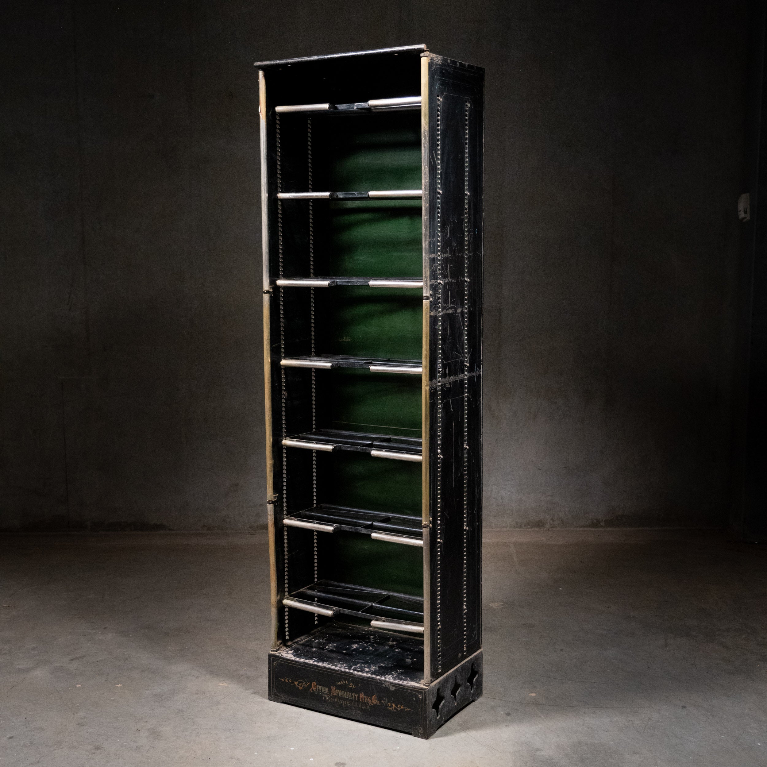 1890 Bank Vault Shelving Unit by Office Specialty Co.