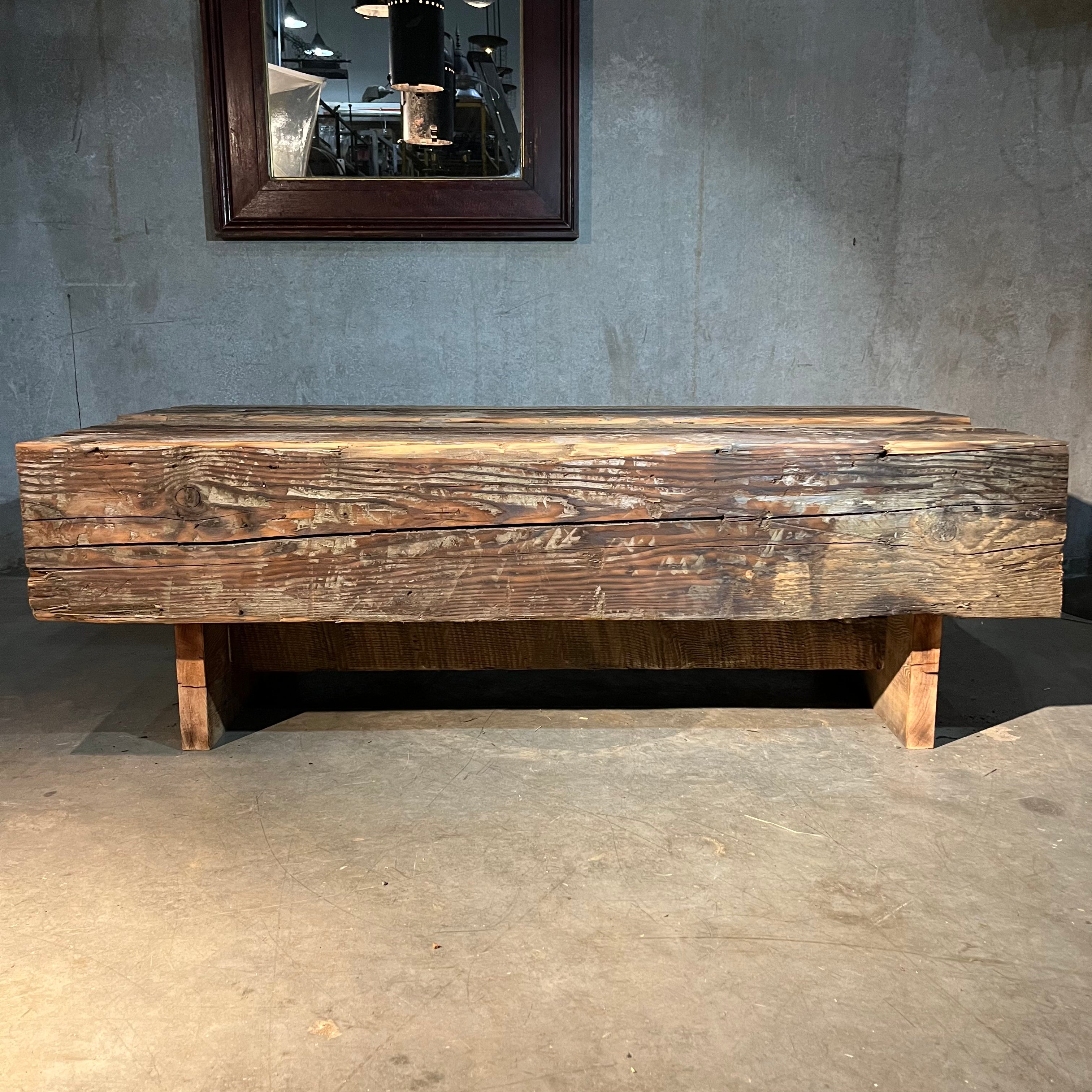 Bespoke 1920 fir beam coffee table