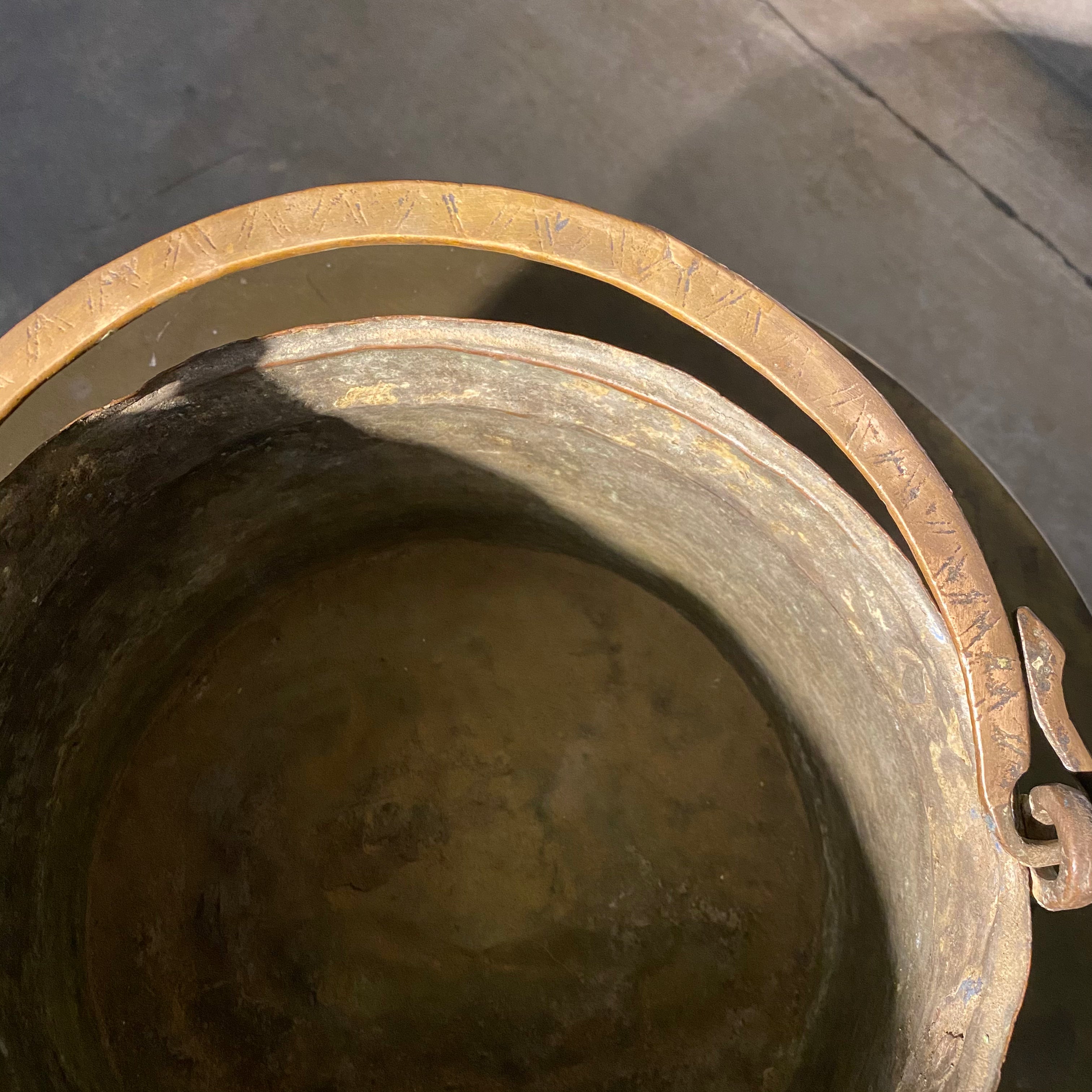 19th c ENGLISH Copper boiling Bucket