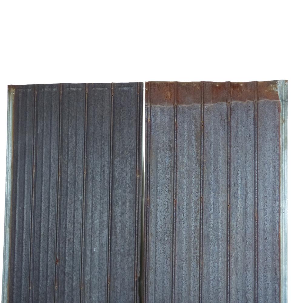 Circa 1900 Corrugated Metal Sheets | Scott Landon Antiques and Interiors.